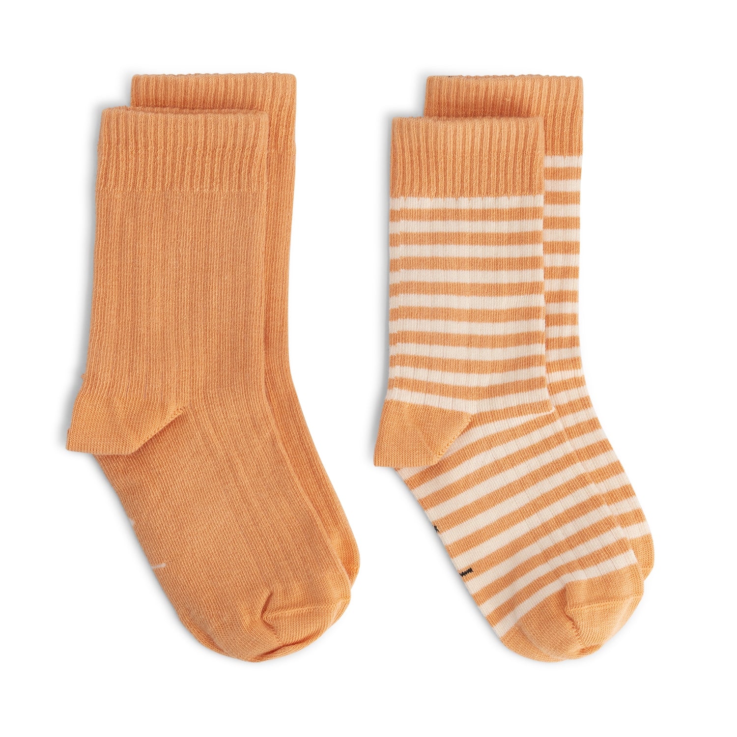 Ribbed Socks Gots | 2-Pack - Melon - Cream