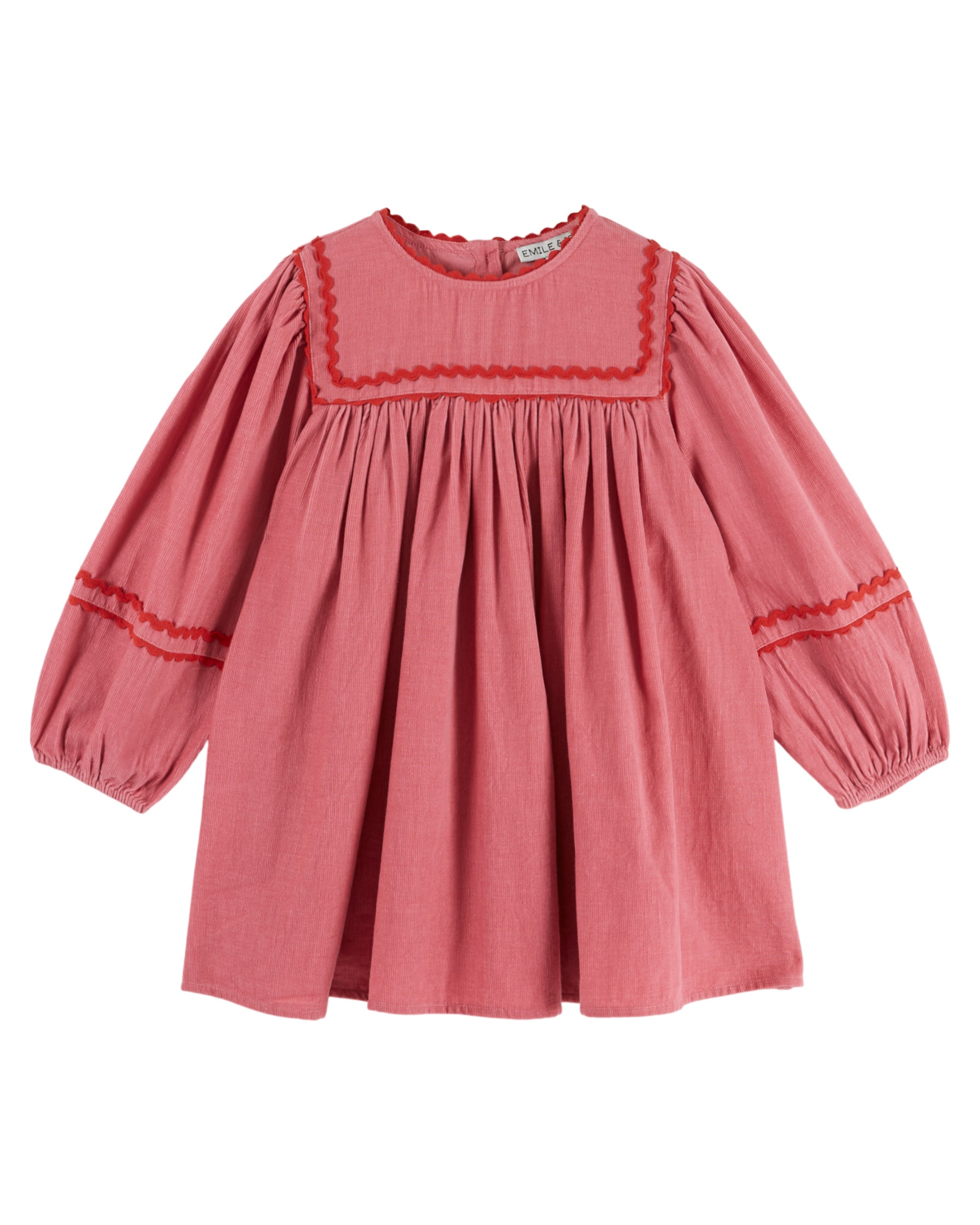 Plain Velvet Dress - Framboise