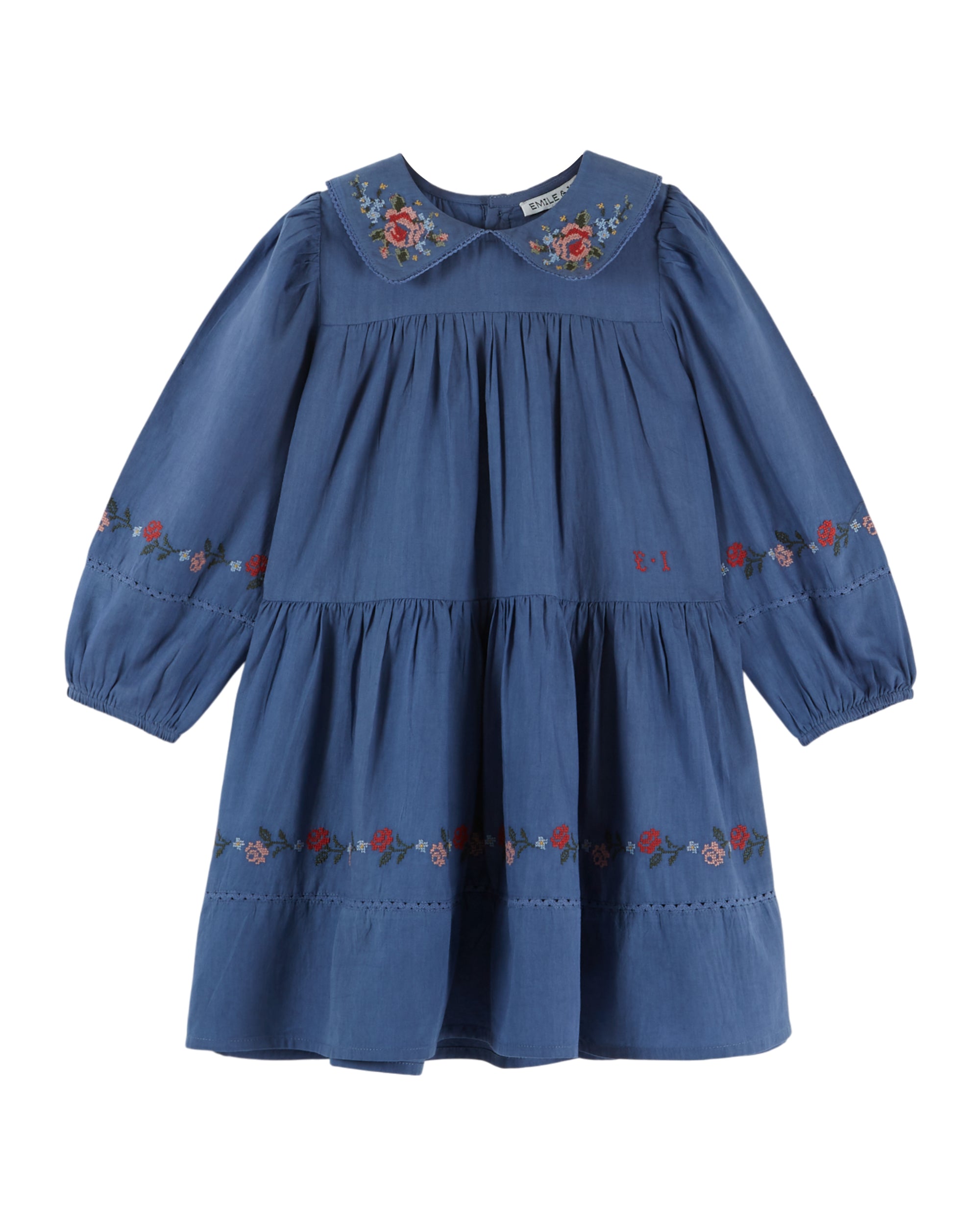 Cross Stitch Dress - Ocean