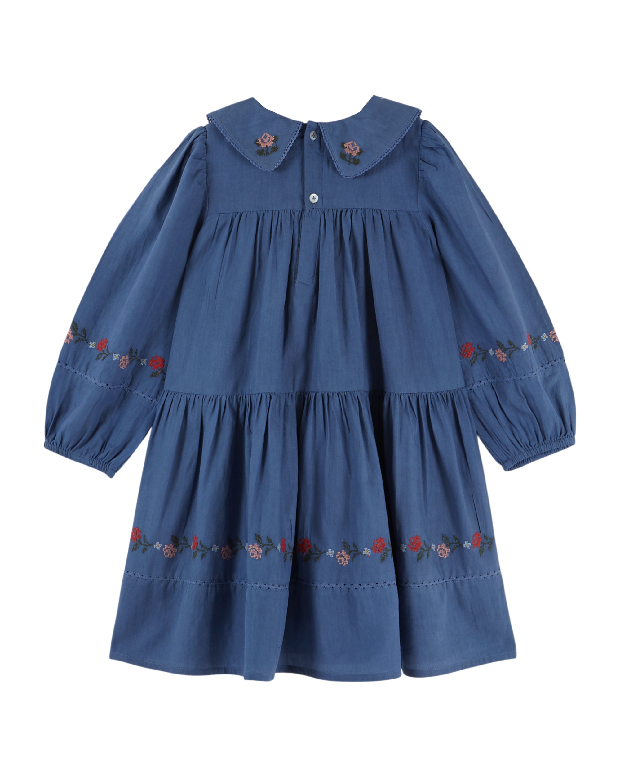 Cross Stitch Dress - Ocean