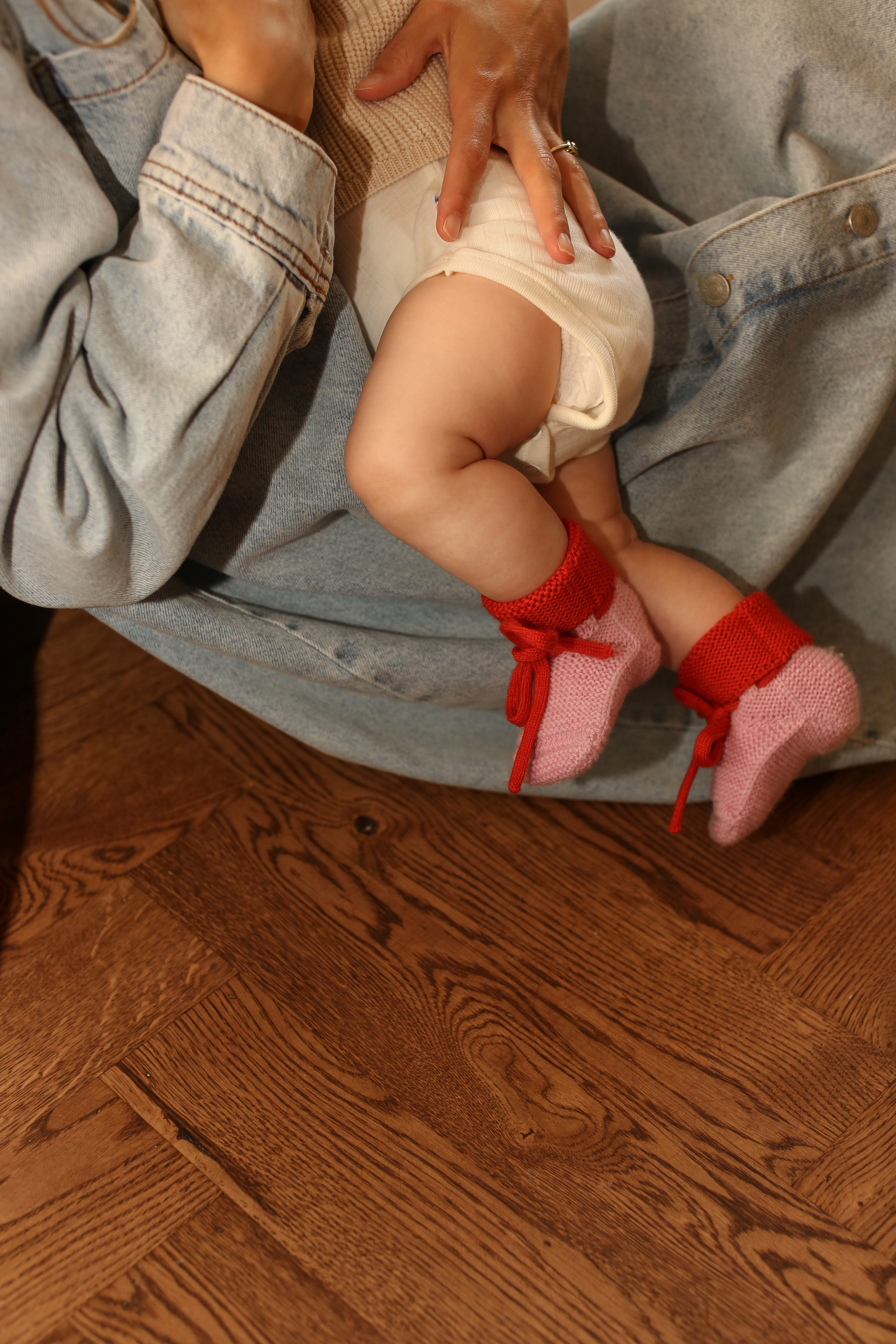 Original Booties - Cotton Candy/Red