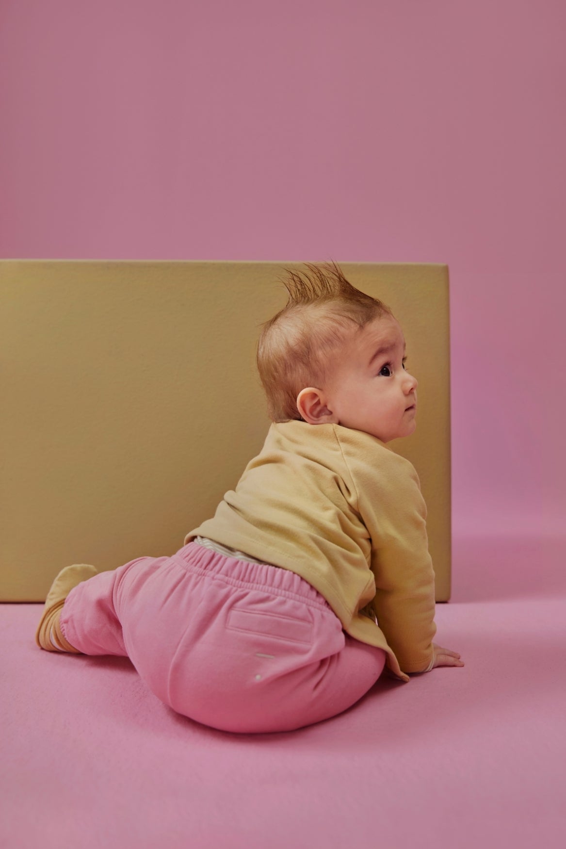 Baby Track Pants Gots - Bubblegum