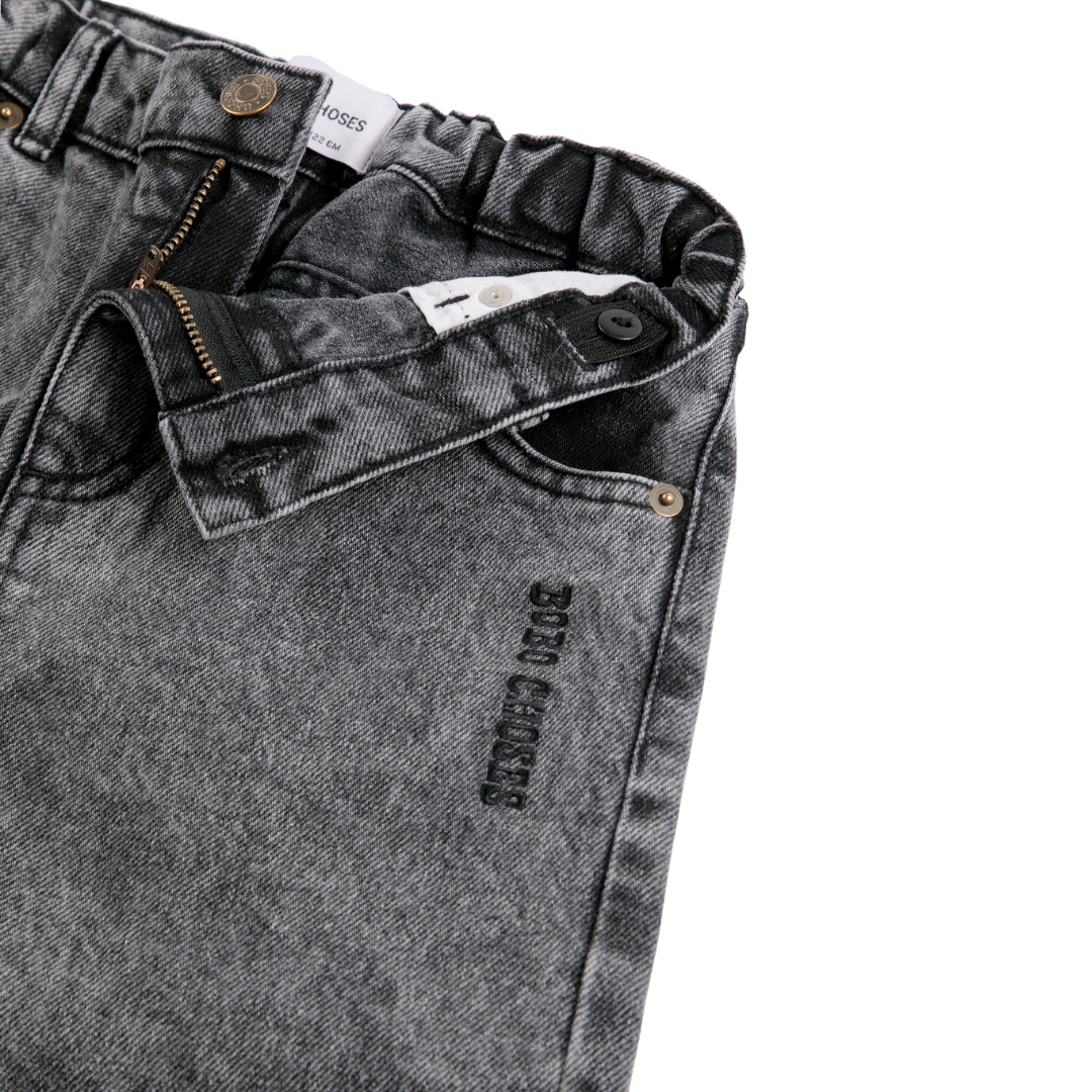 Beast Tag Denim Pants - Black