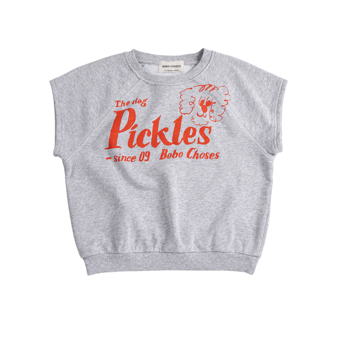 Pickles The Dog sleeveless sweatshirt