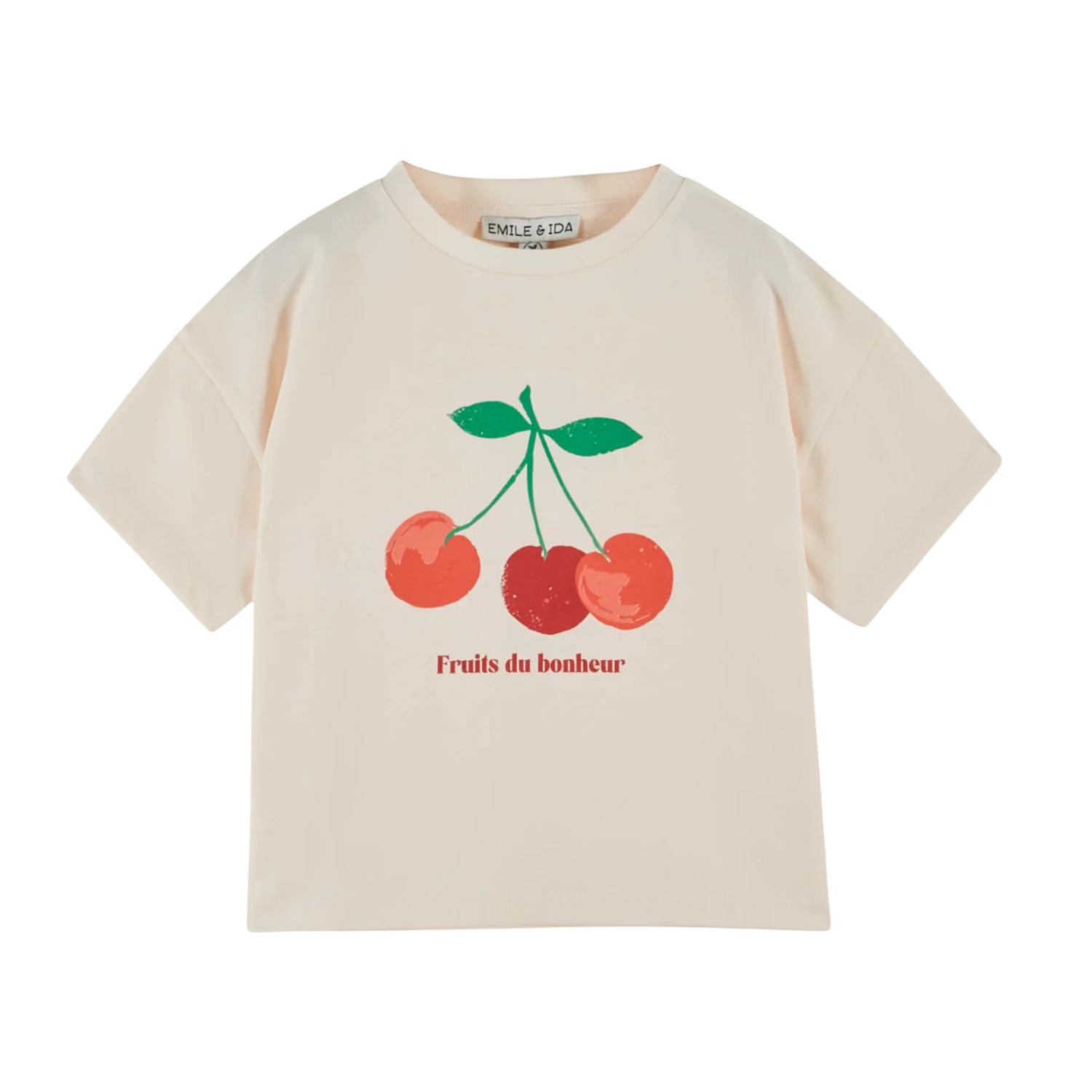 T-shirt Kersen - Creme