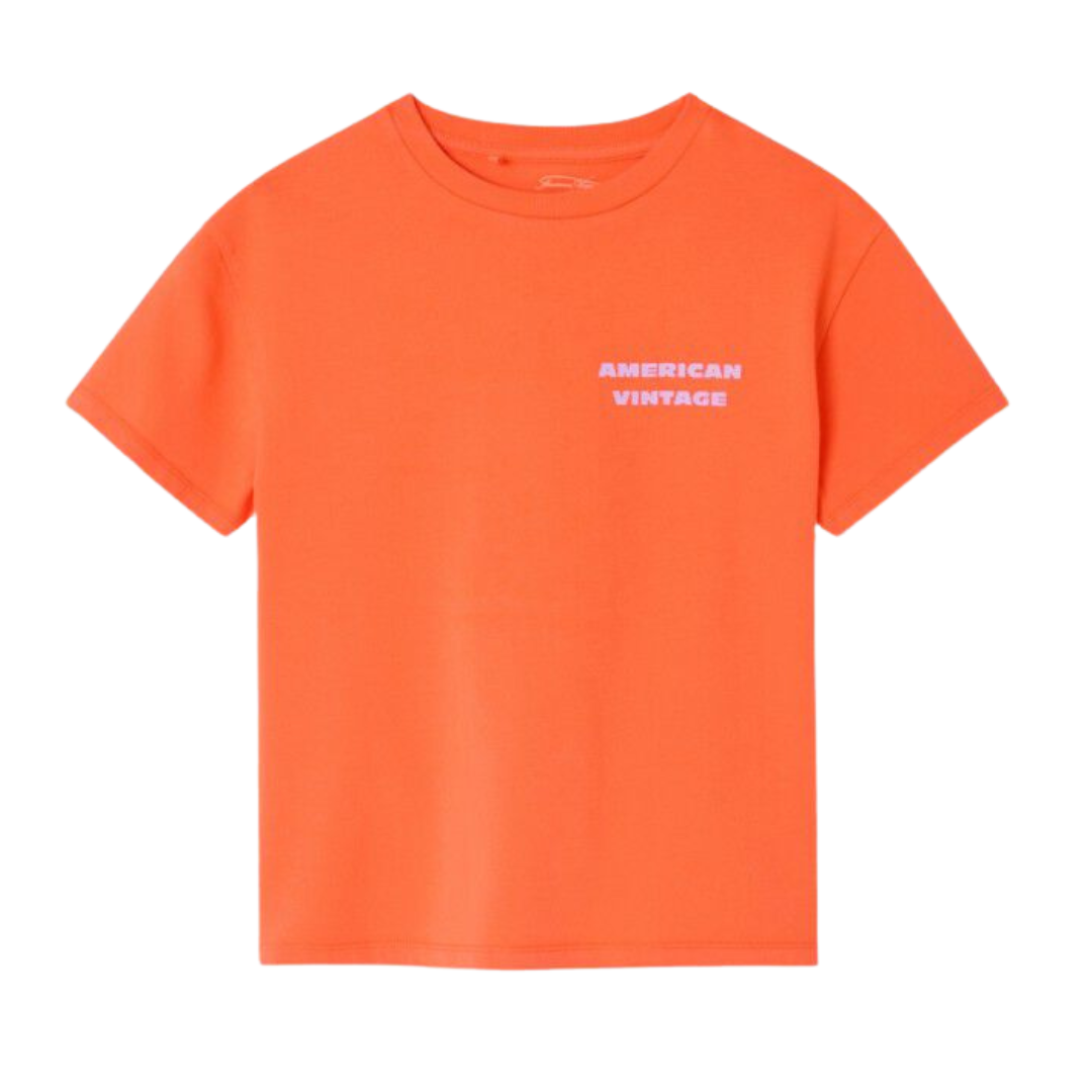 Fizvalley T-shirt - Oranje Mandarijn Vintage
