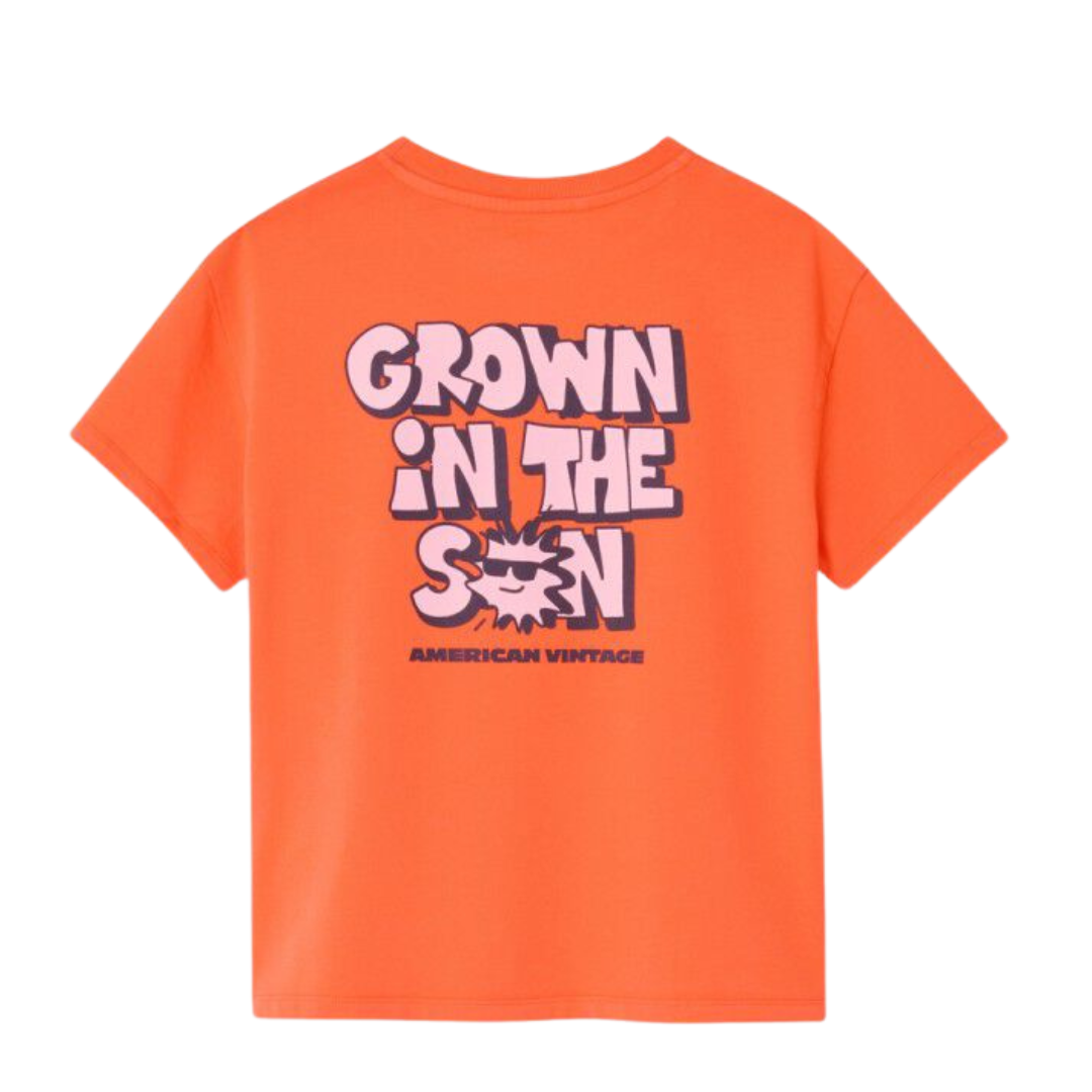 Fizvalley T-shirt - Oranje Mandarijn Vintage