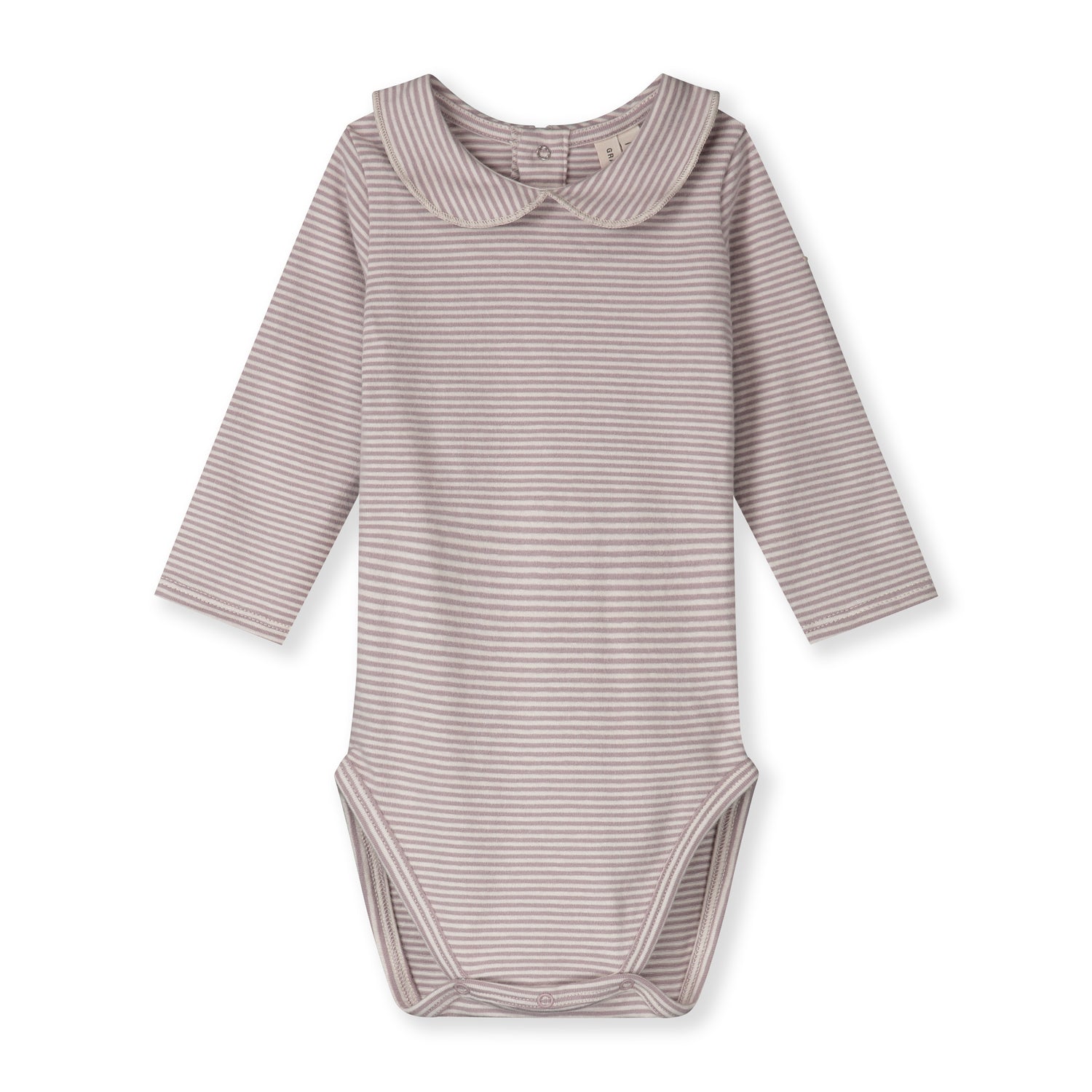 Baby Collar Onesie GOTS - Berry - Cream