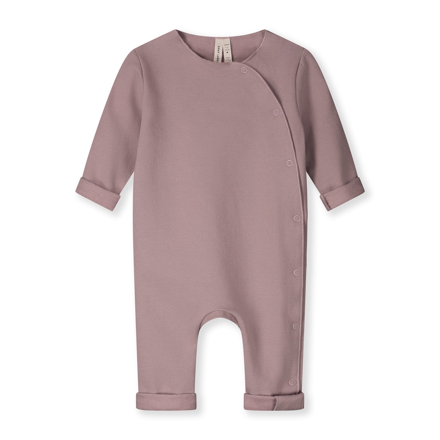 Baby Suit with Snaps GOTS - Berry