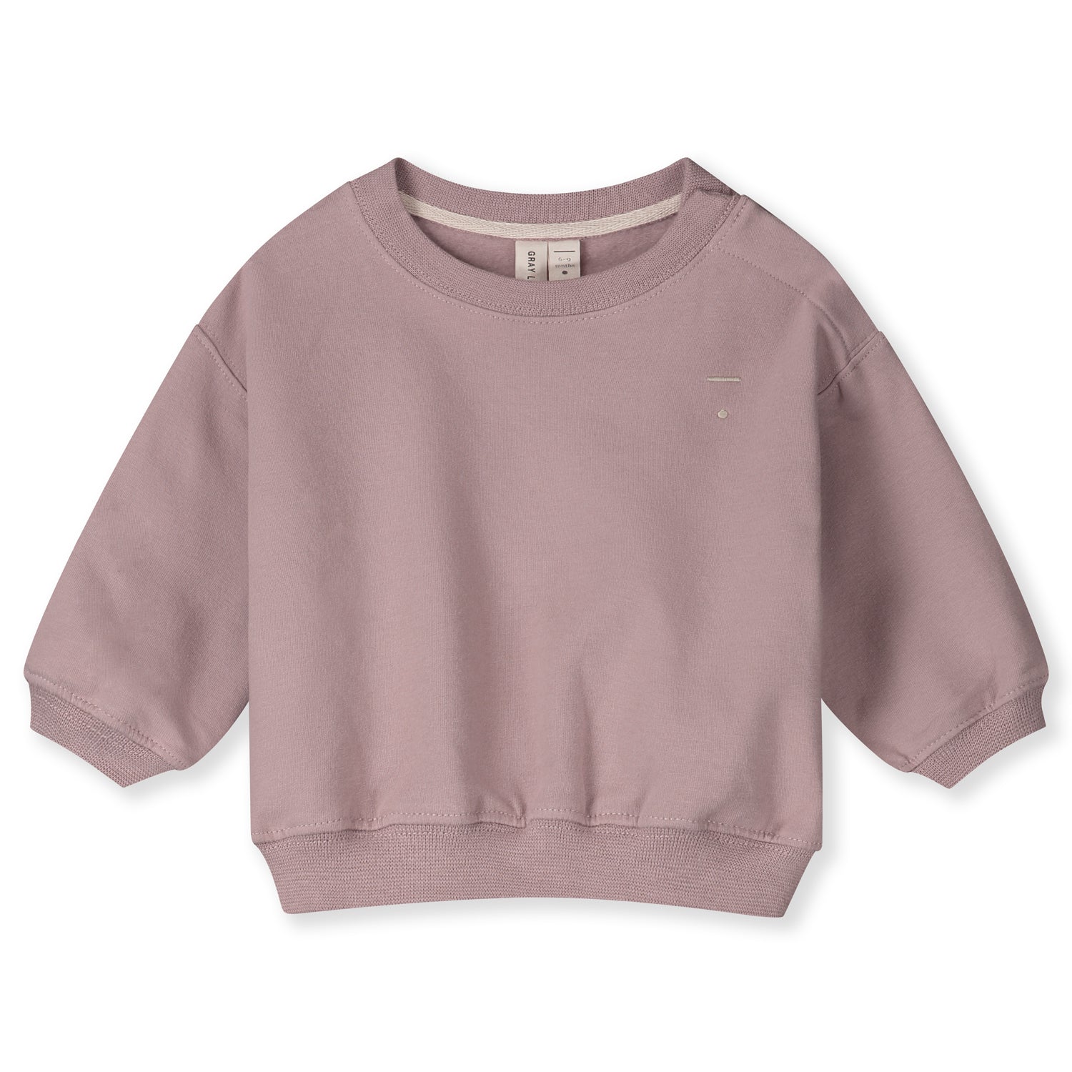 Baby Dropped Shoulder Sweater GOTS - Berry