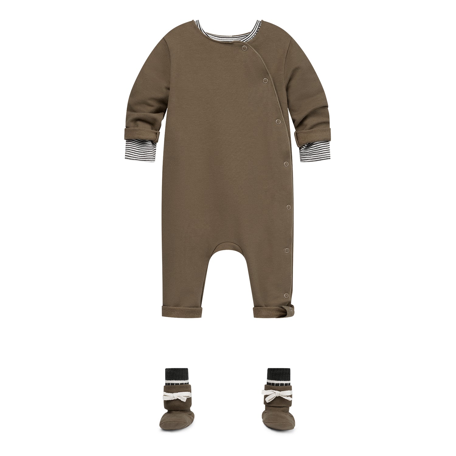 Baby Suit with Snaps GOTS - Woody