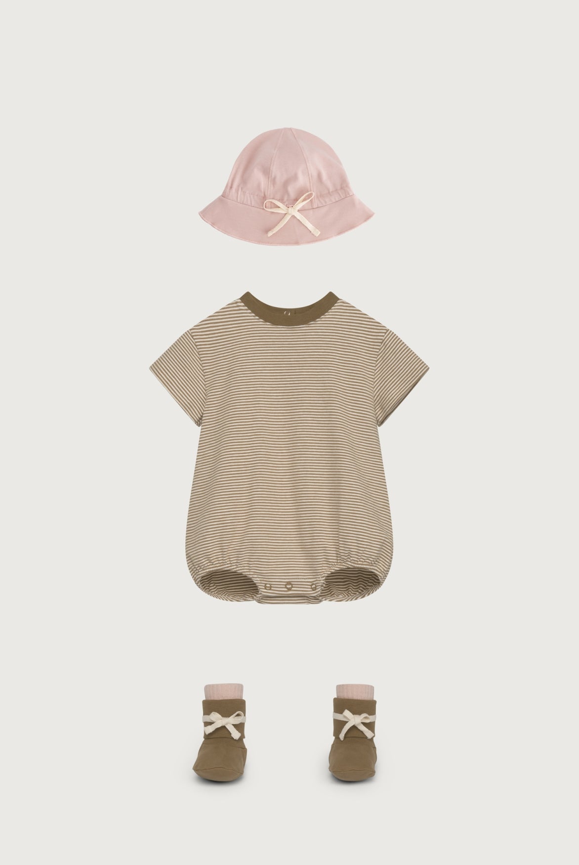 Baby Tee Suit Gots - Woody - Cream