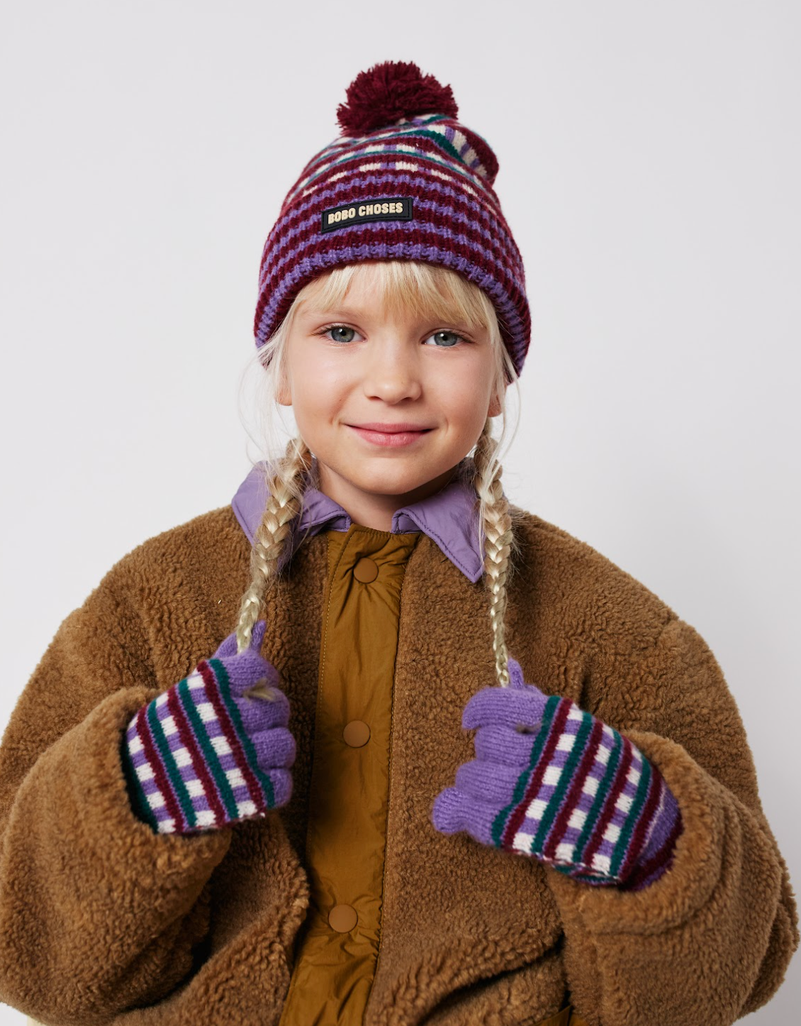 Bobo Choses Jacquard Handschoenen - Paars