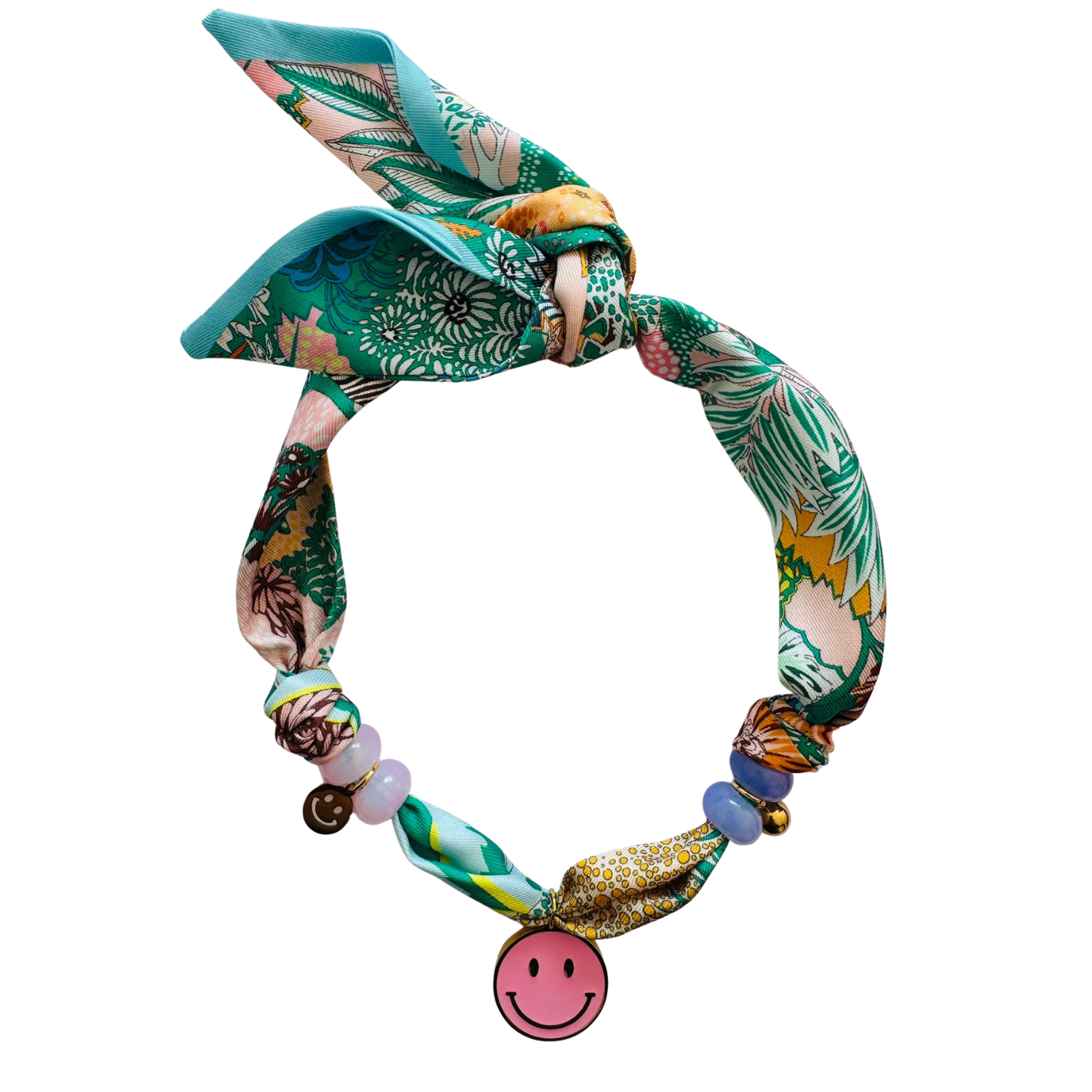 Bandana ketting smiley