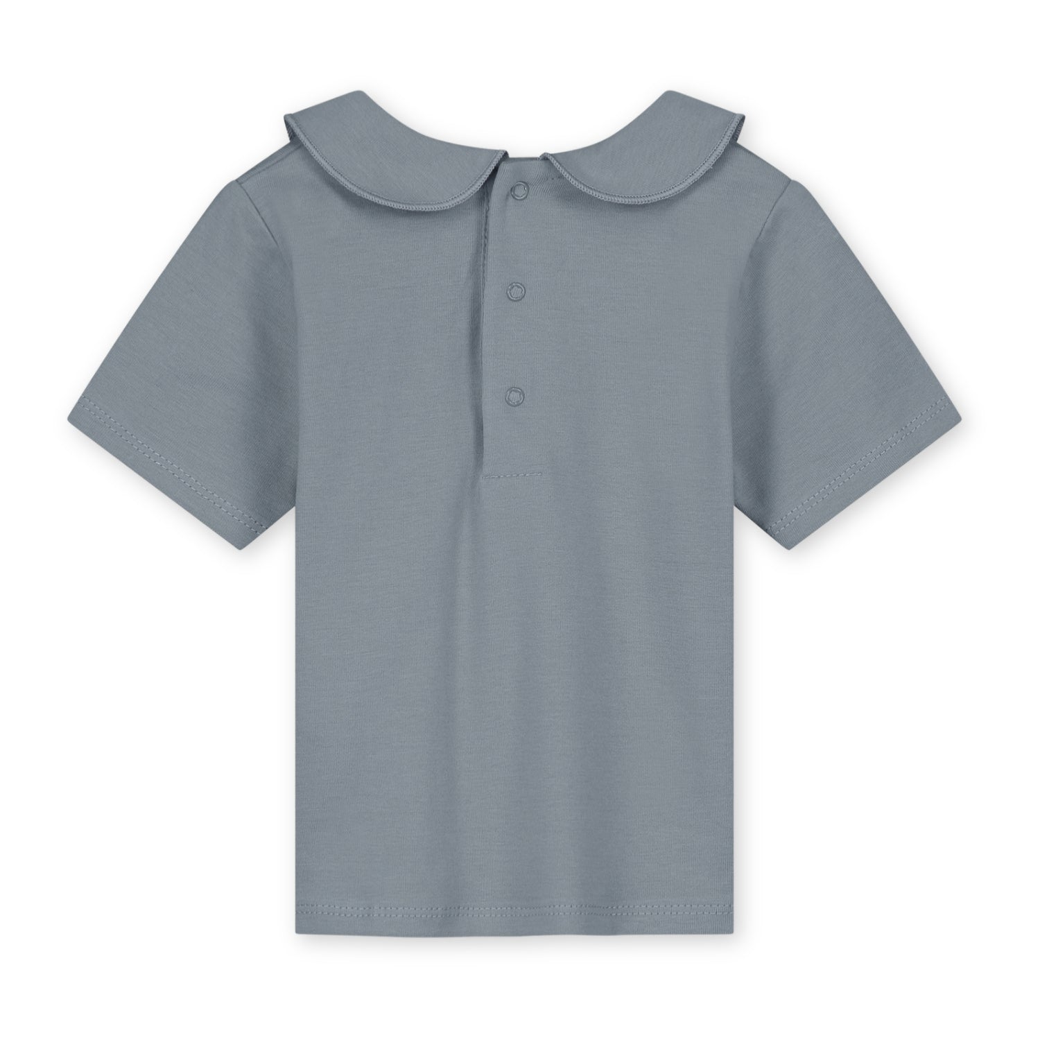 Baby Collar Tee Gots - Stone Gray