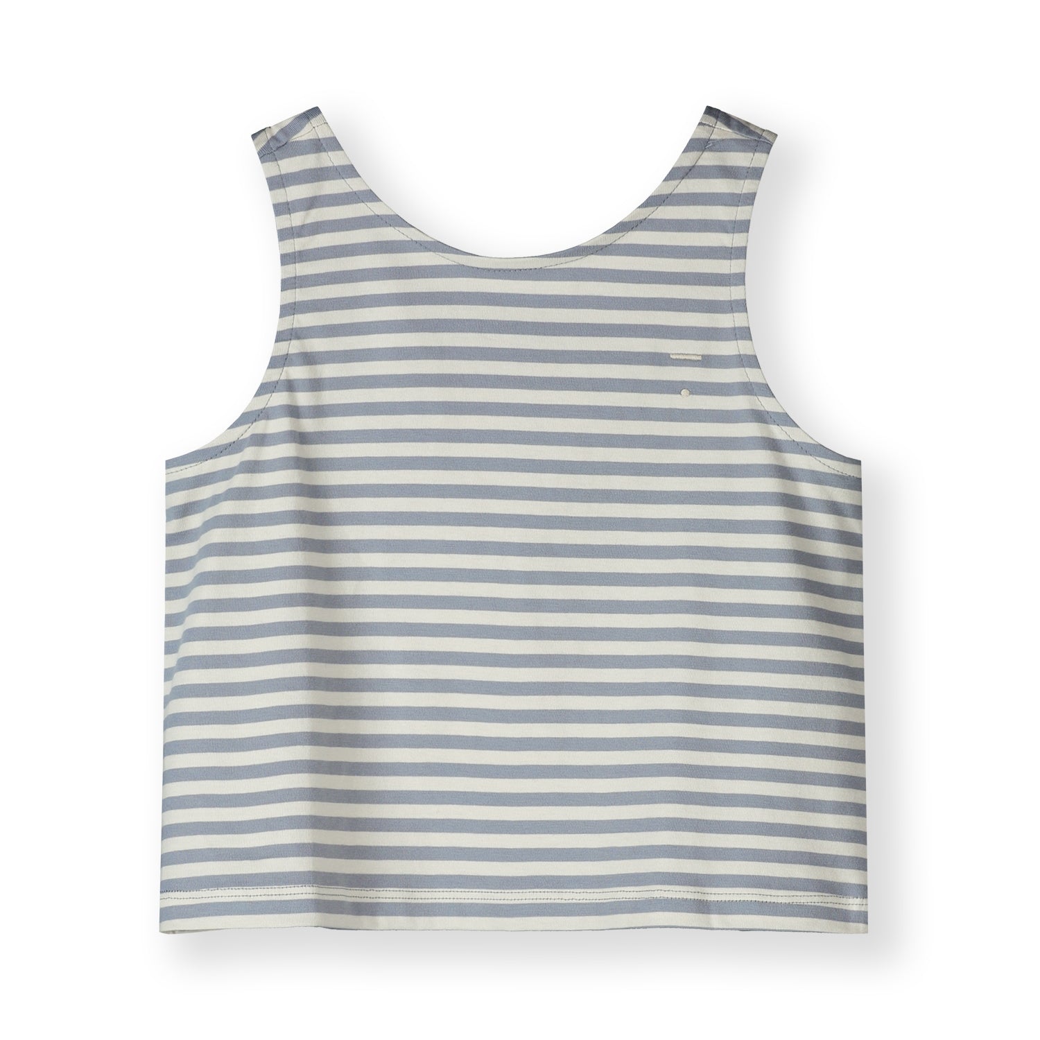 Boxy Tank Top Gots - Stone Gray - Cream