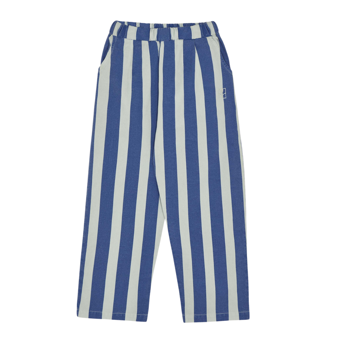 Blue Stripes Washed Trousers