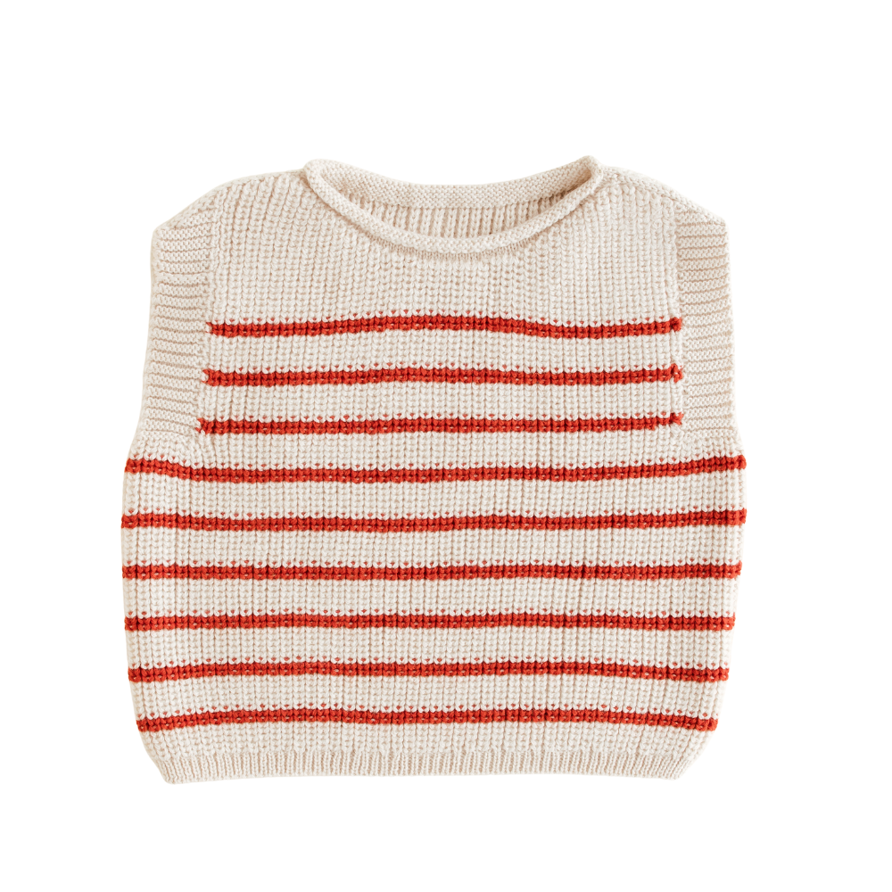 Vest Harvey (baby & kids) - Cream+Red