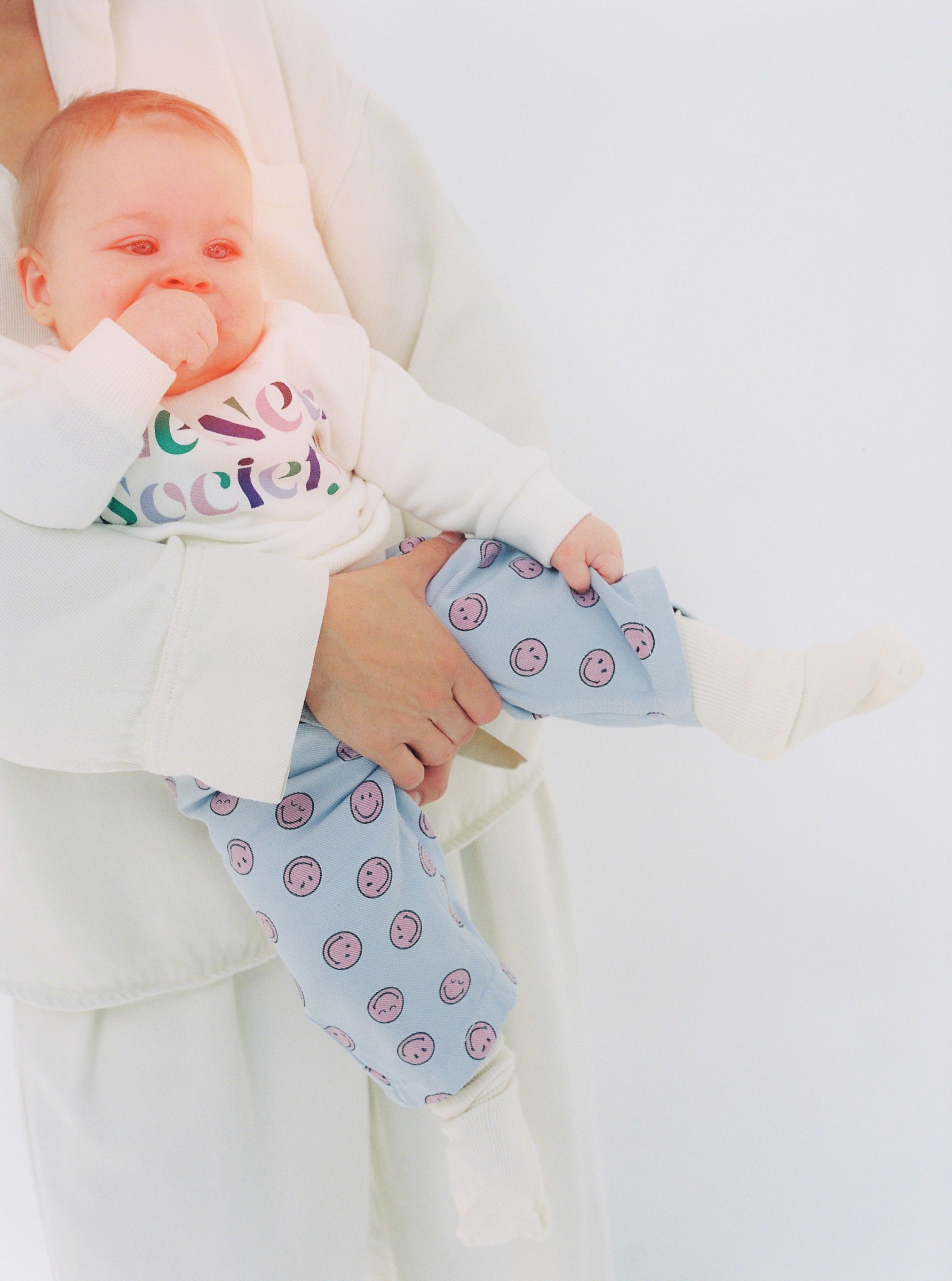 Smiley Baby Broek - Licht Blauw