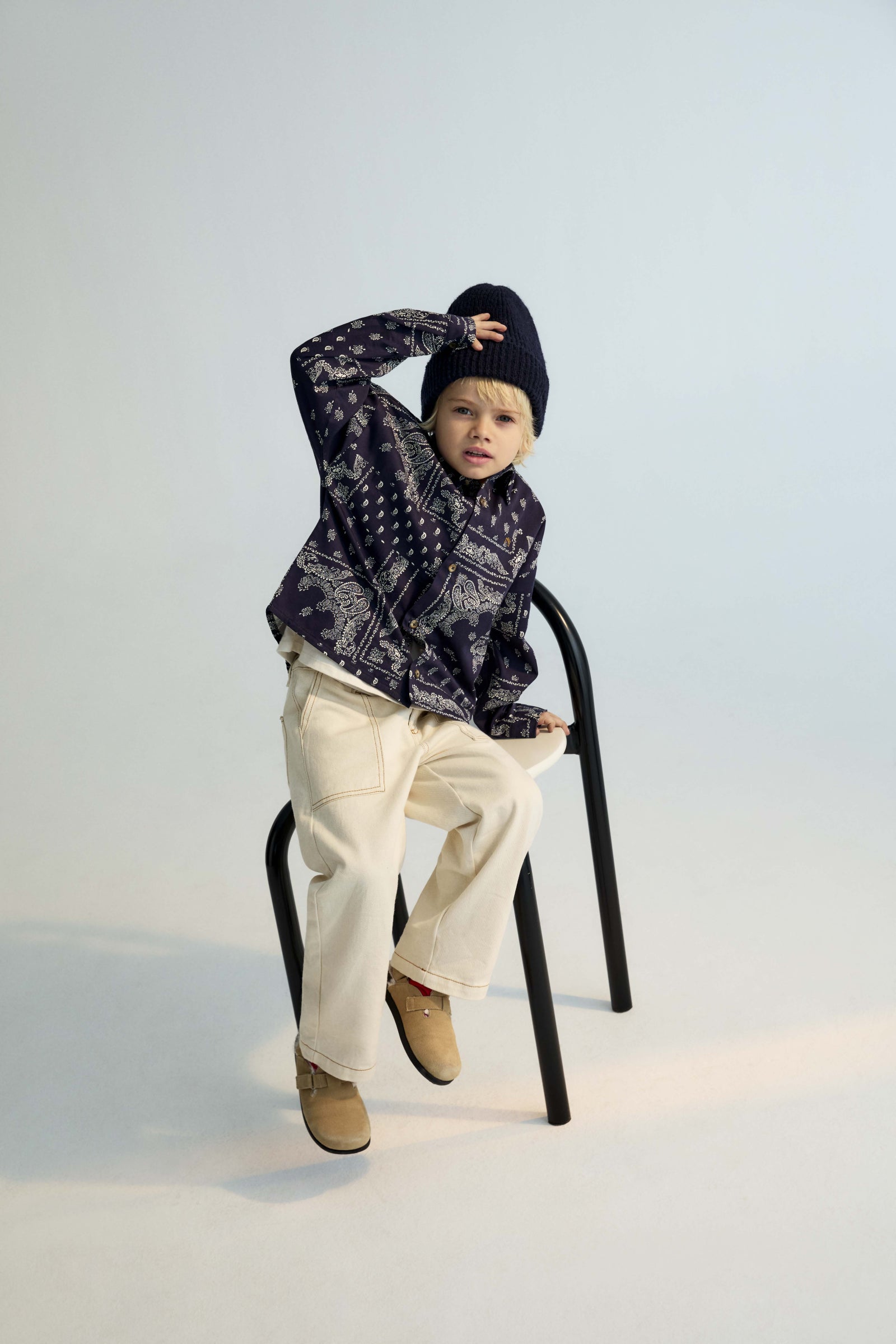 Luis Blouse - Bandana Blauw