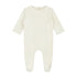 Newborn Suit With Snaps - Cream