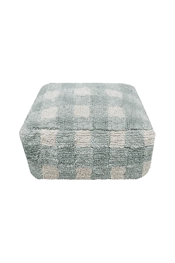 Pouf Vichy Blue Sage