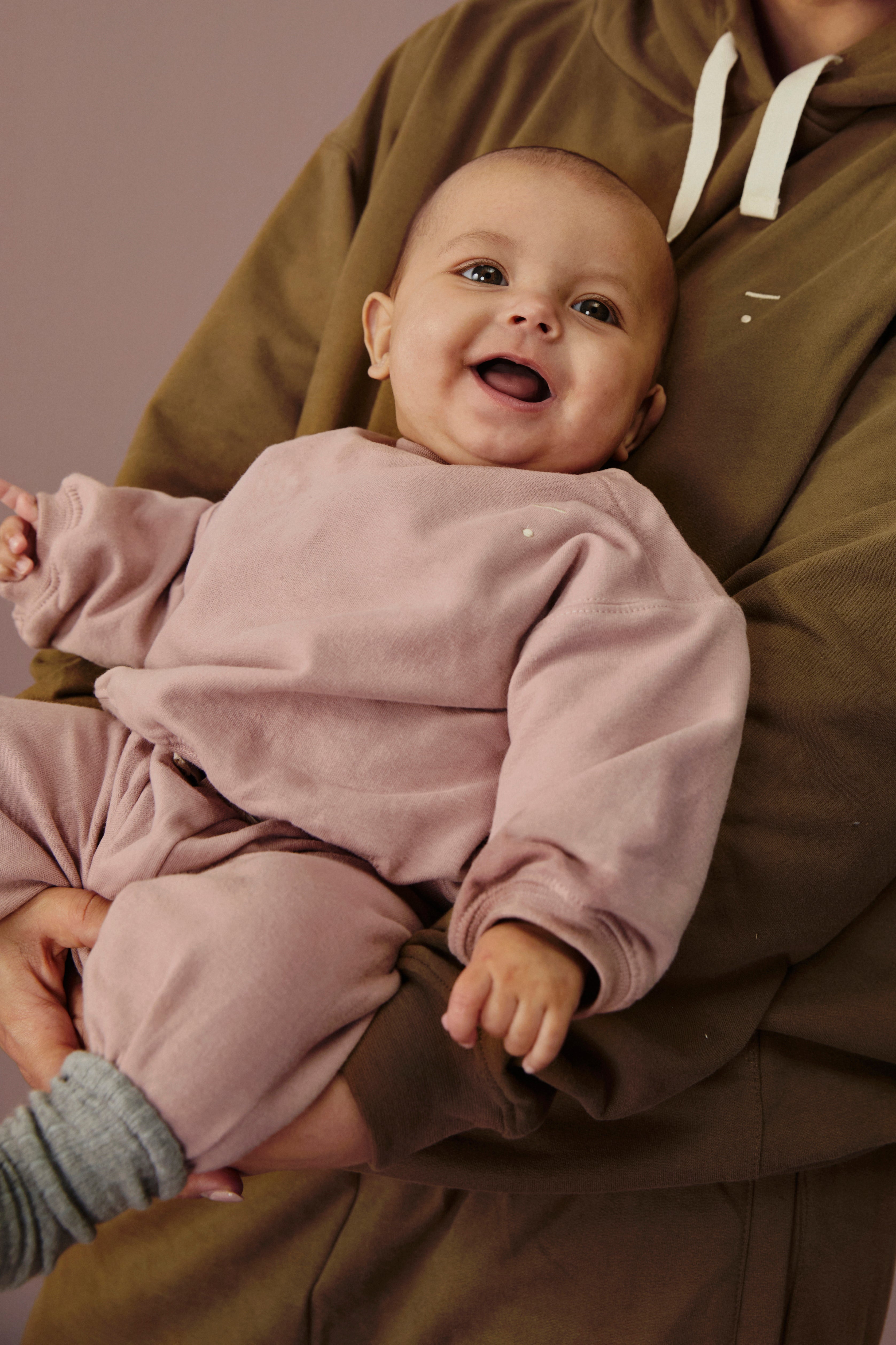 Baby Track Pants GOTS - Berry