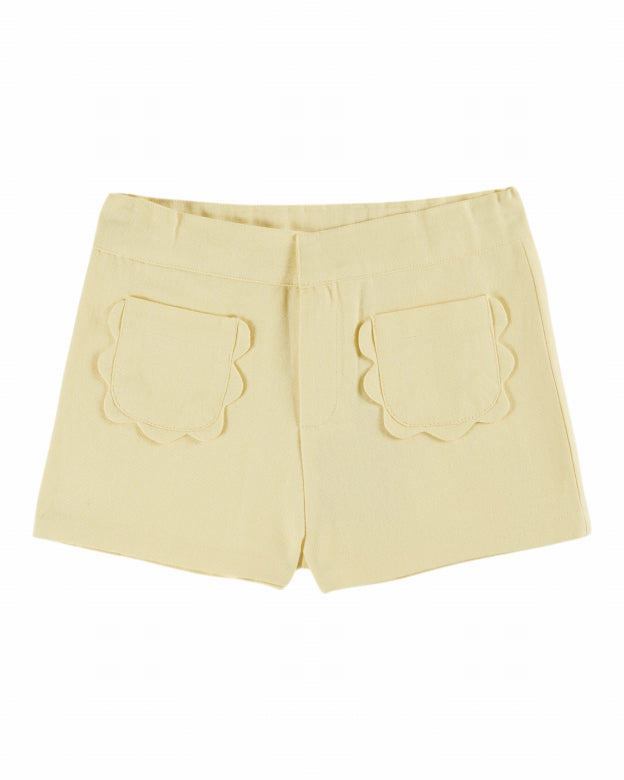 Short Poche Fleurs Canvas - Mimosa