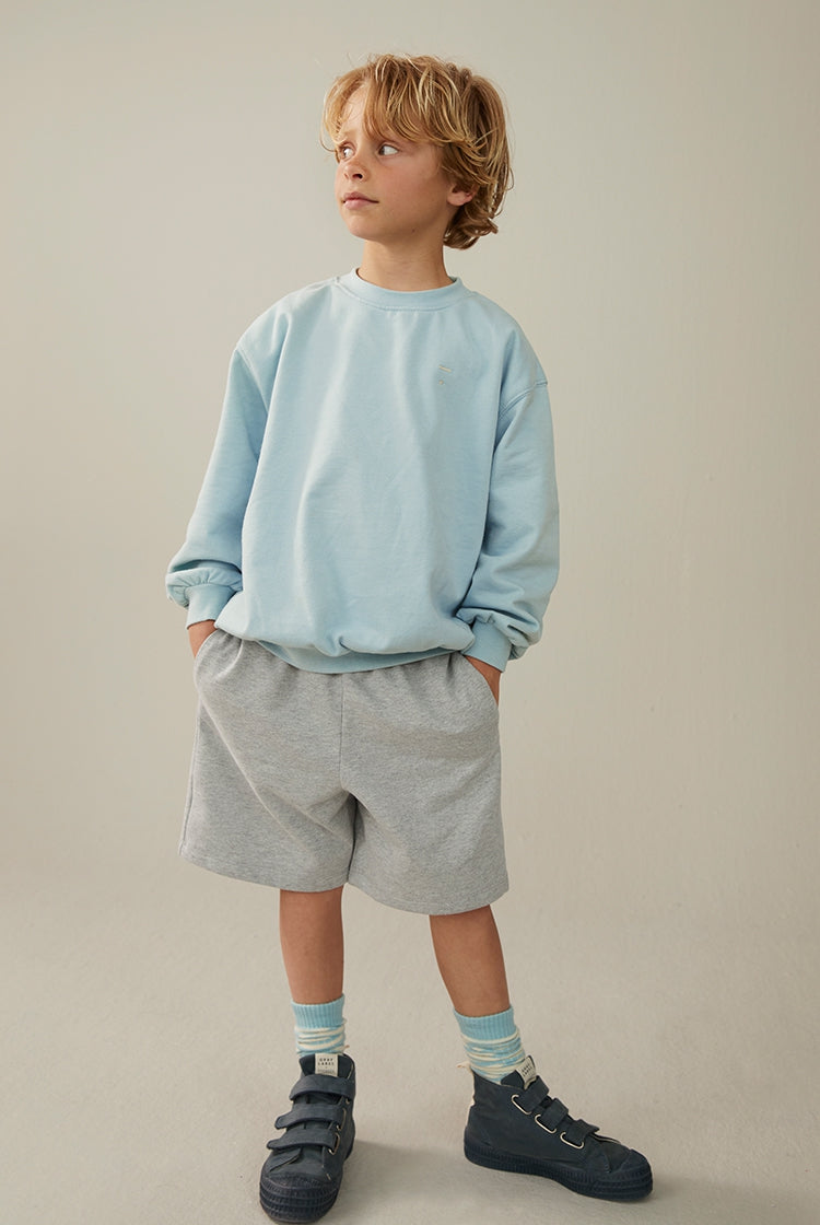 Dropped Shoulder Sweater - Sky