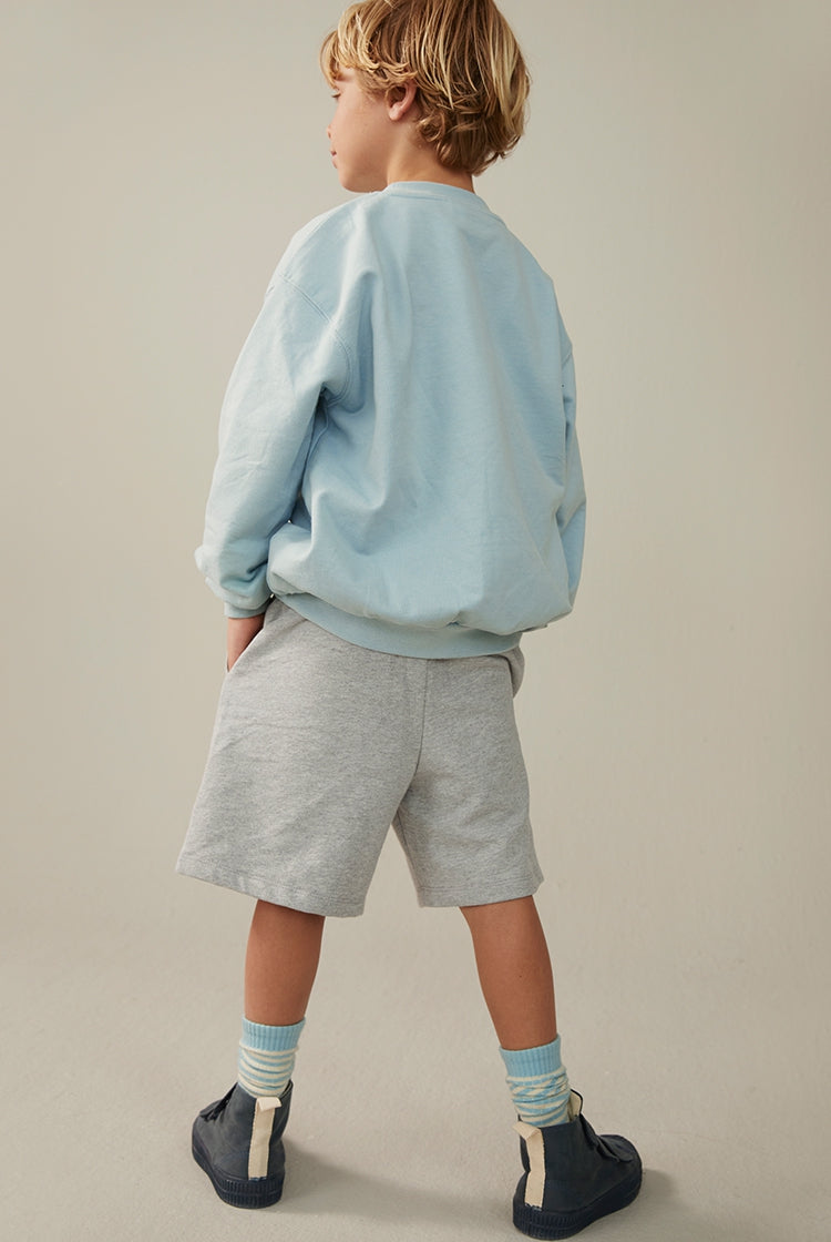 Dropped Shoulder Sweater - Sky