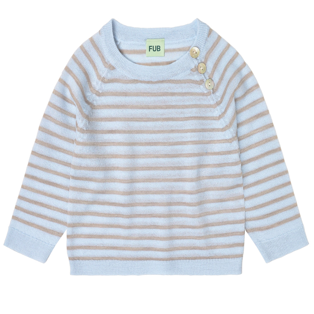 Baby Blouse - Baby Blue/Oat Melange