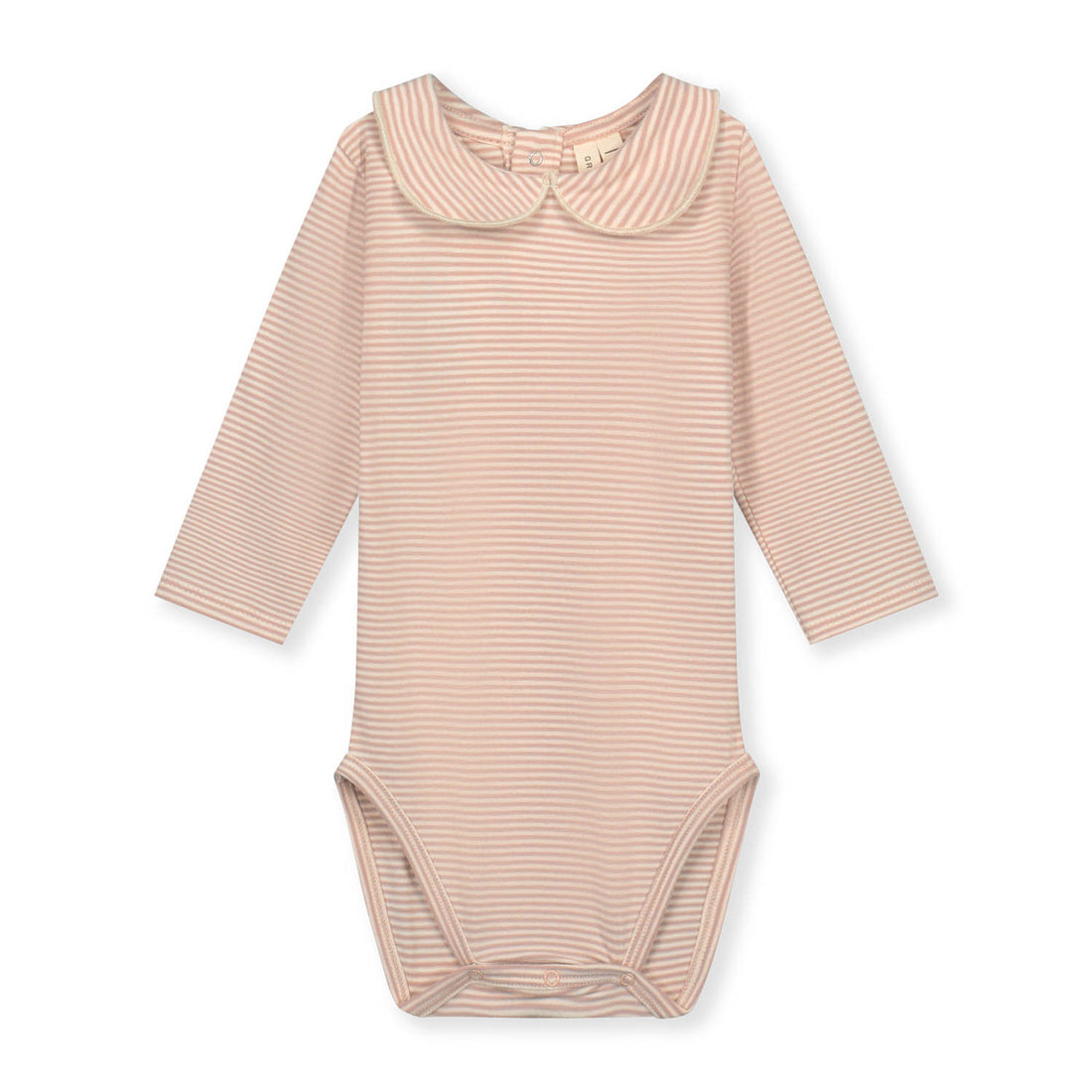 Baby Collar Onesie Faded Pink - Cream