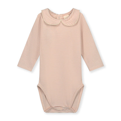 Baby Romper Met Kraag - Faded Pink Cream