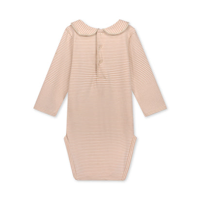 Baby Romper Met Kraag - Faded Pink Cream