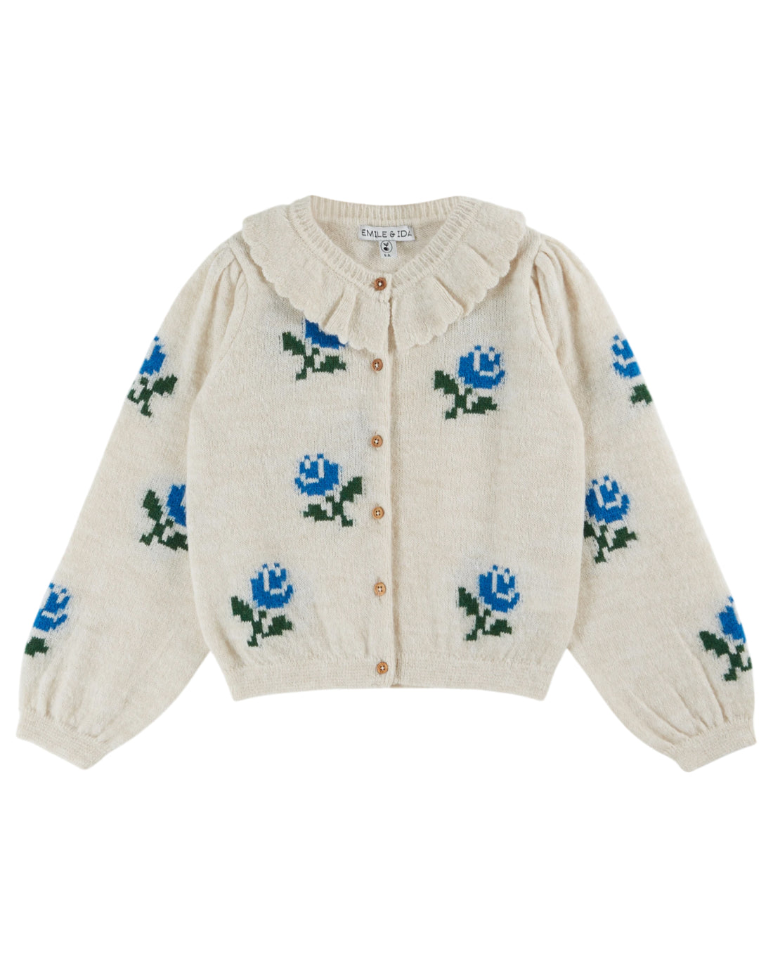 Flowers Vest  - Ecru