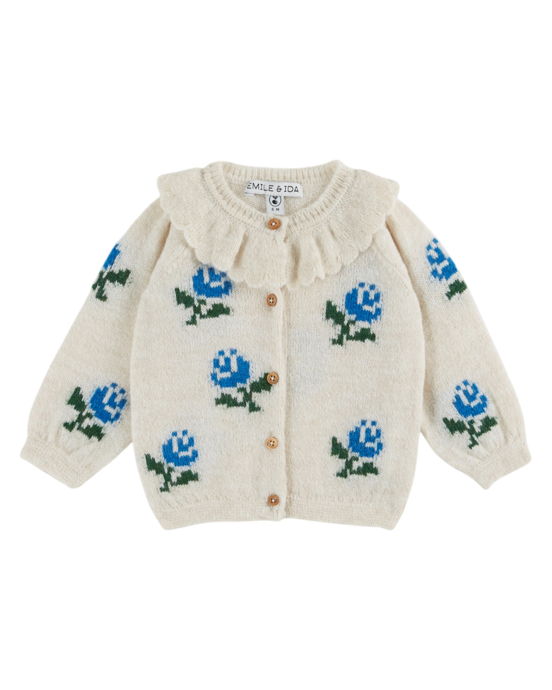 Flowers Vest  - Ecru