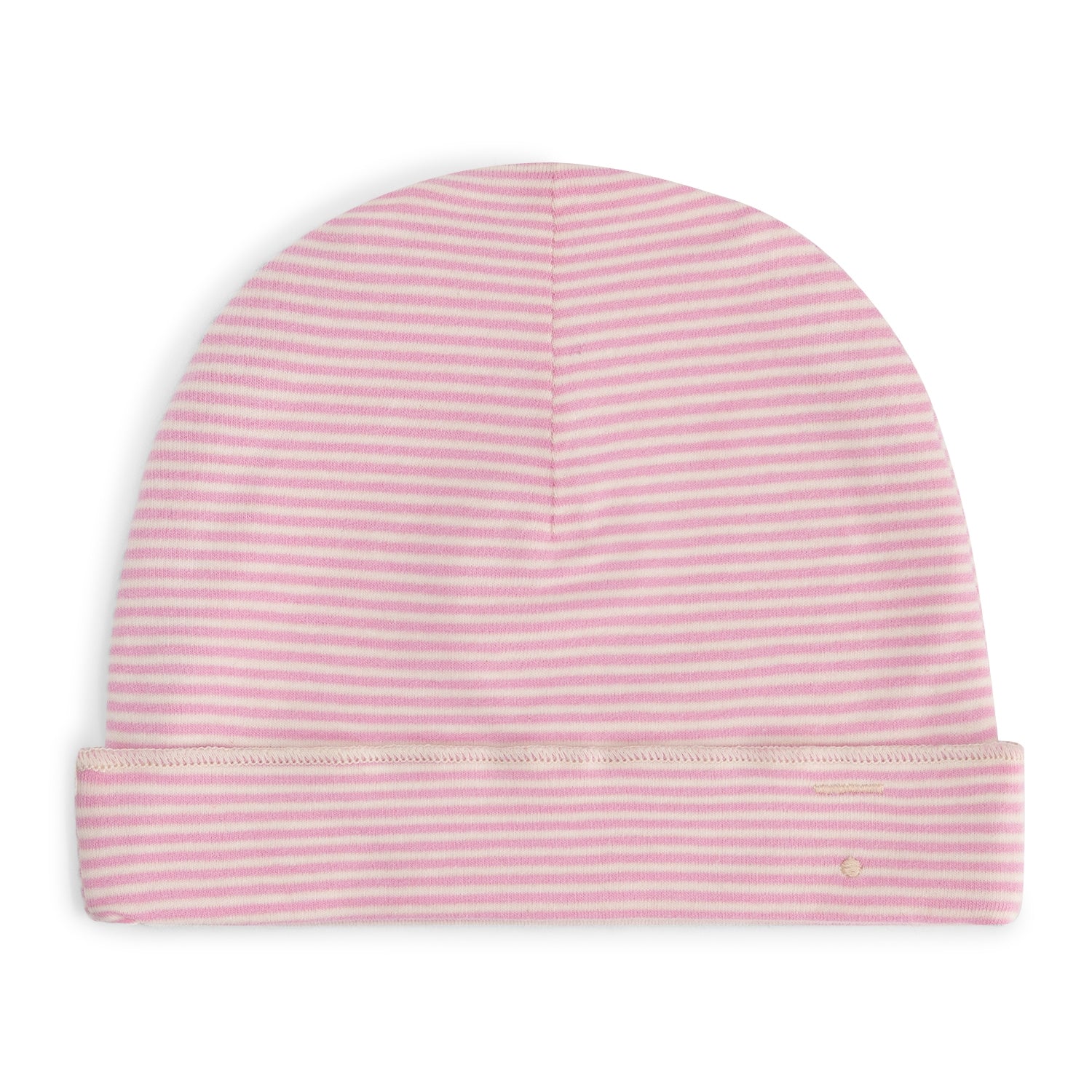 Baby Beanie Gots - Bubblegum - Cream