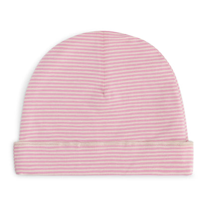 Baby Beanie Gots - Bubblegum - Cream