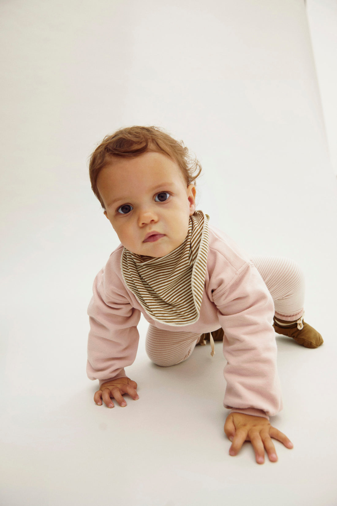 Baby Bib Gots - Woody - Cream