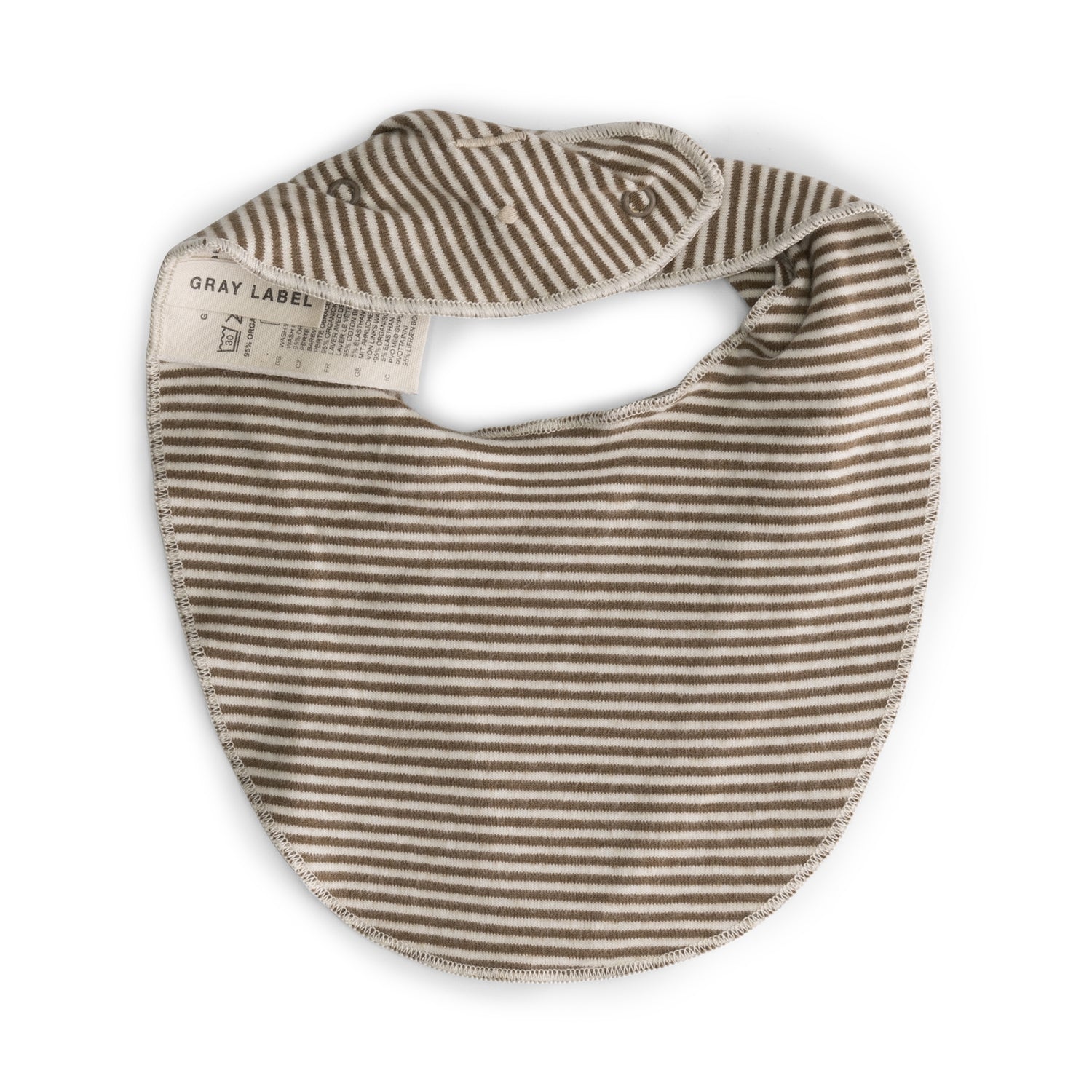 Baby Bib Gots - Woody - Cream