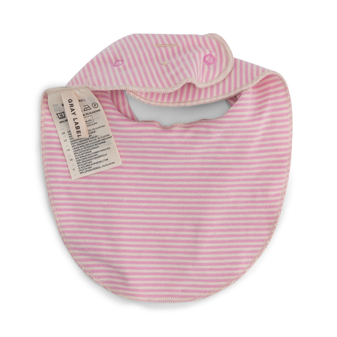 Baby Bib Gots - Bubblegum - Cream