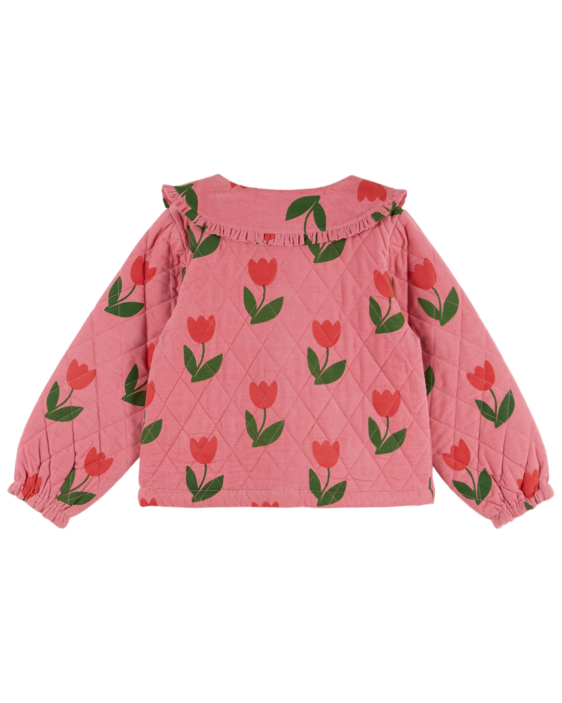 Printed Needlecord Quilted Jacket - Grande Tulipe