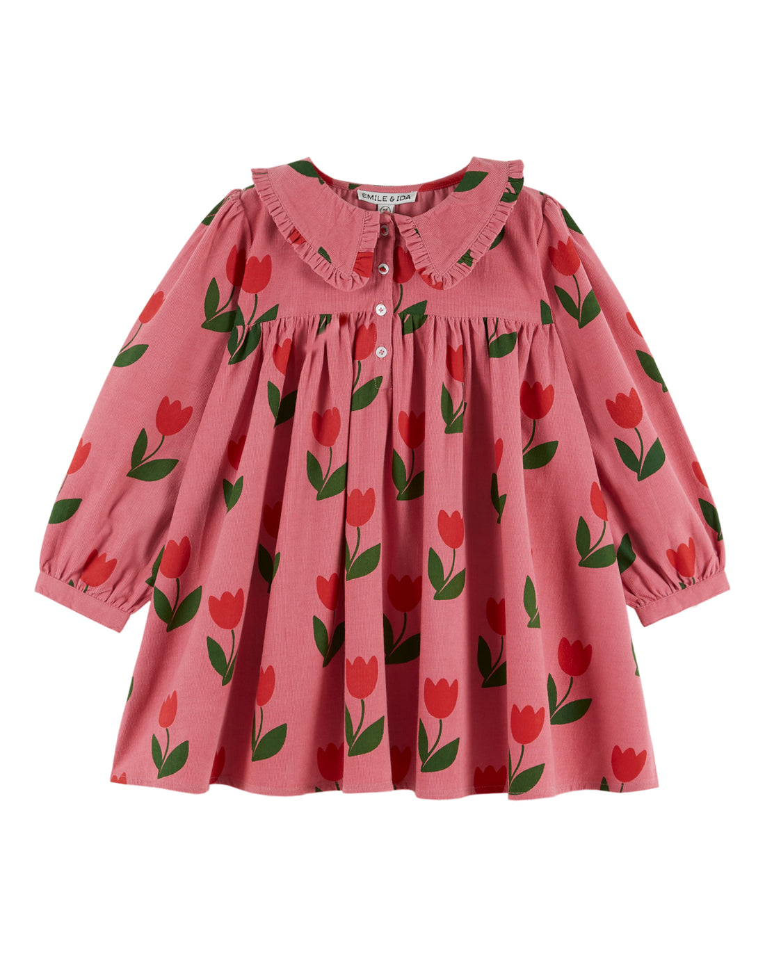 Loose Flounce Collar  Dress - Grande Tulipe