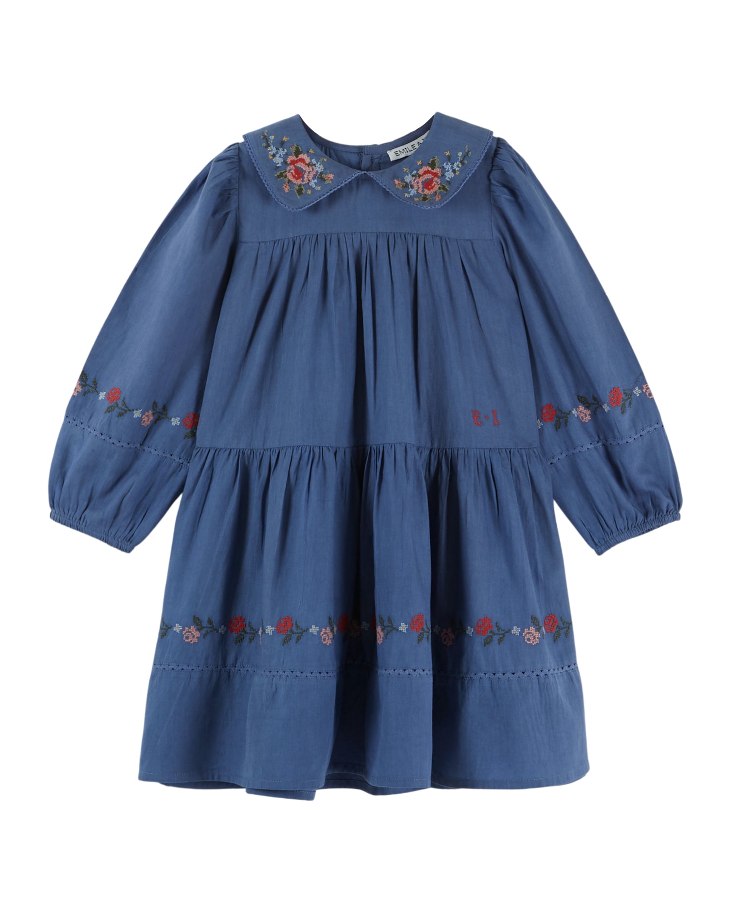 Cross Stitch Dress - Ocean