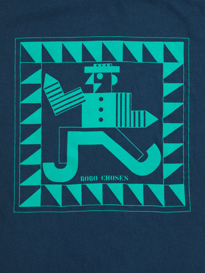 Mr Pencil T-shirt - Blauw