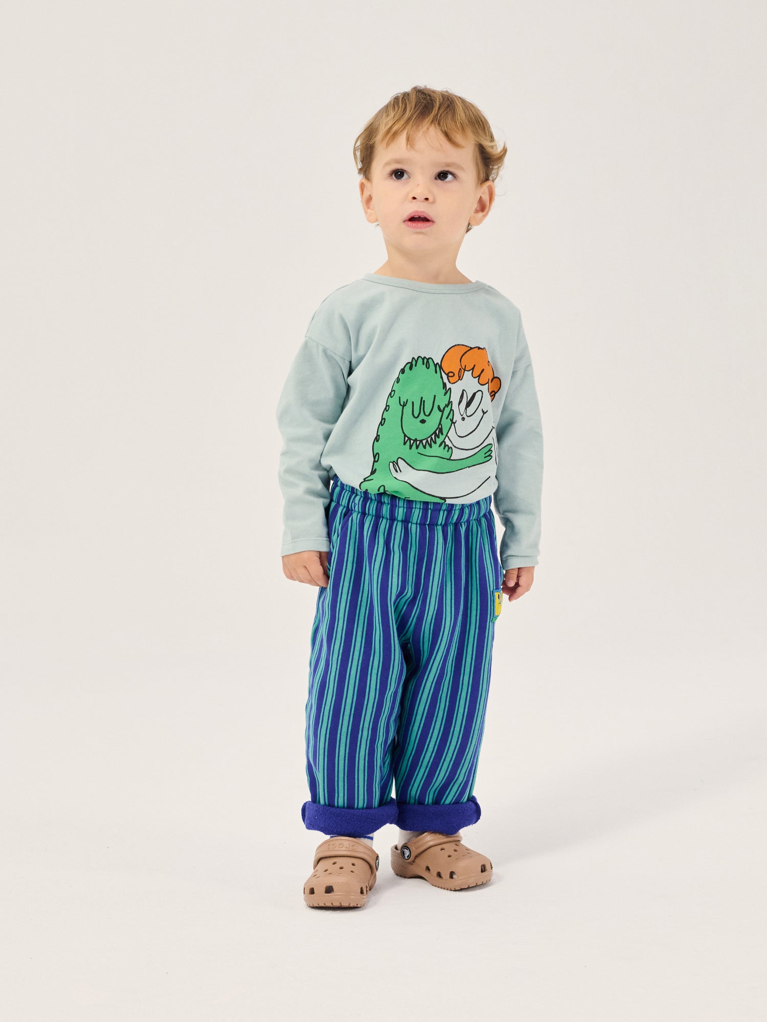 Booo Bo Choses Tag Stripes Jogging Pants - Blue