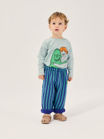 Booo Bo Choses Tag Stripes Jogging Pants - Blue