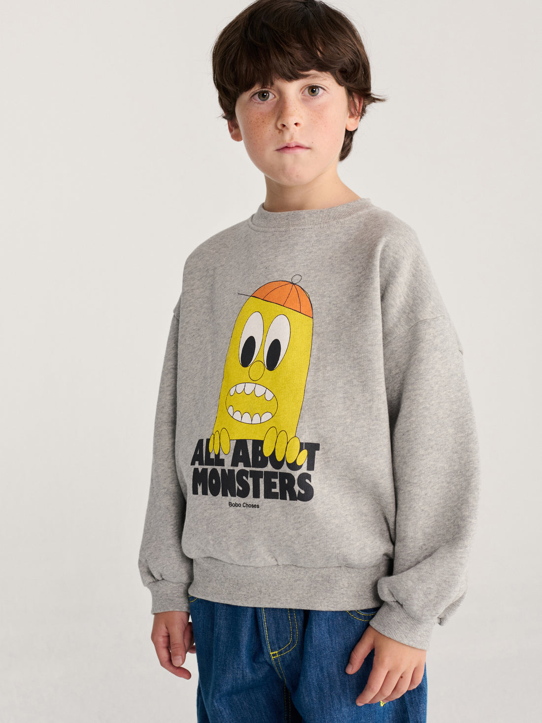Bigtooth Lemon Sweatshirt - Light Heather Grey