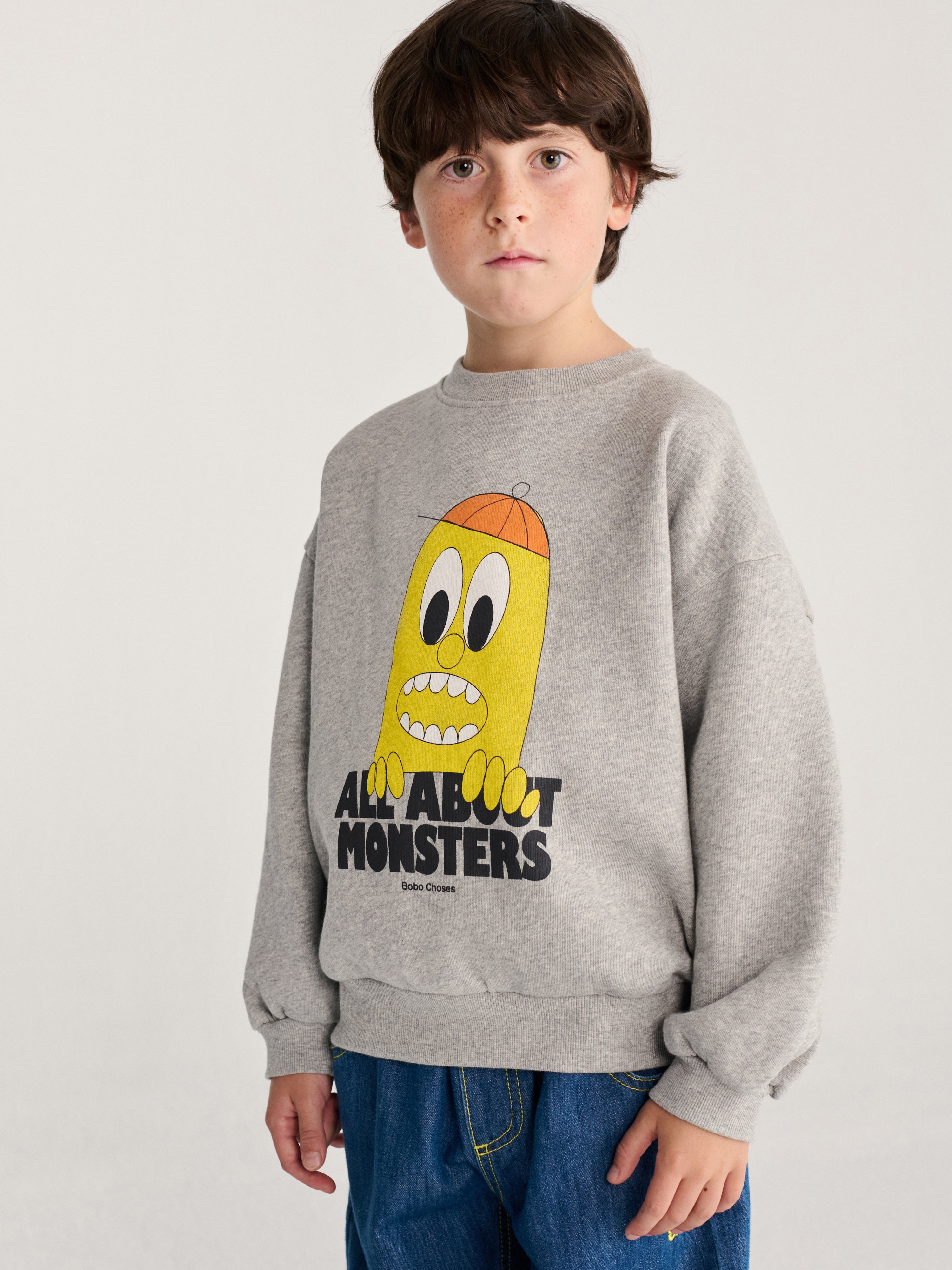 Bigtooth Lemon Sweatshirt - Light Heather Grey