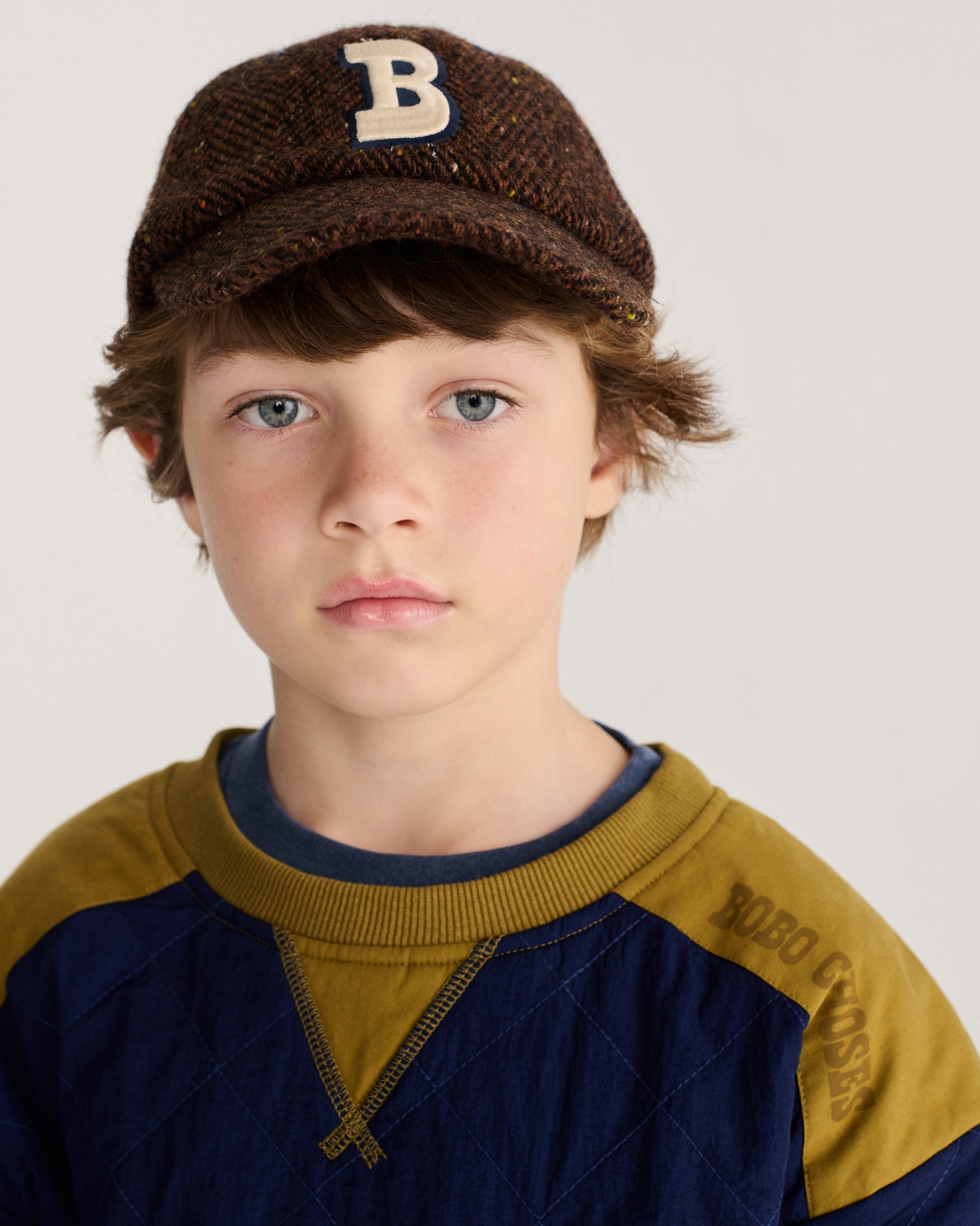 Bobo Choses Wool Blend Cap - Dark Brown